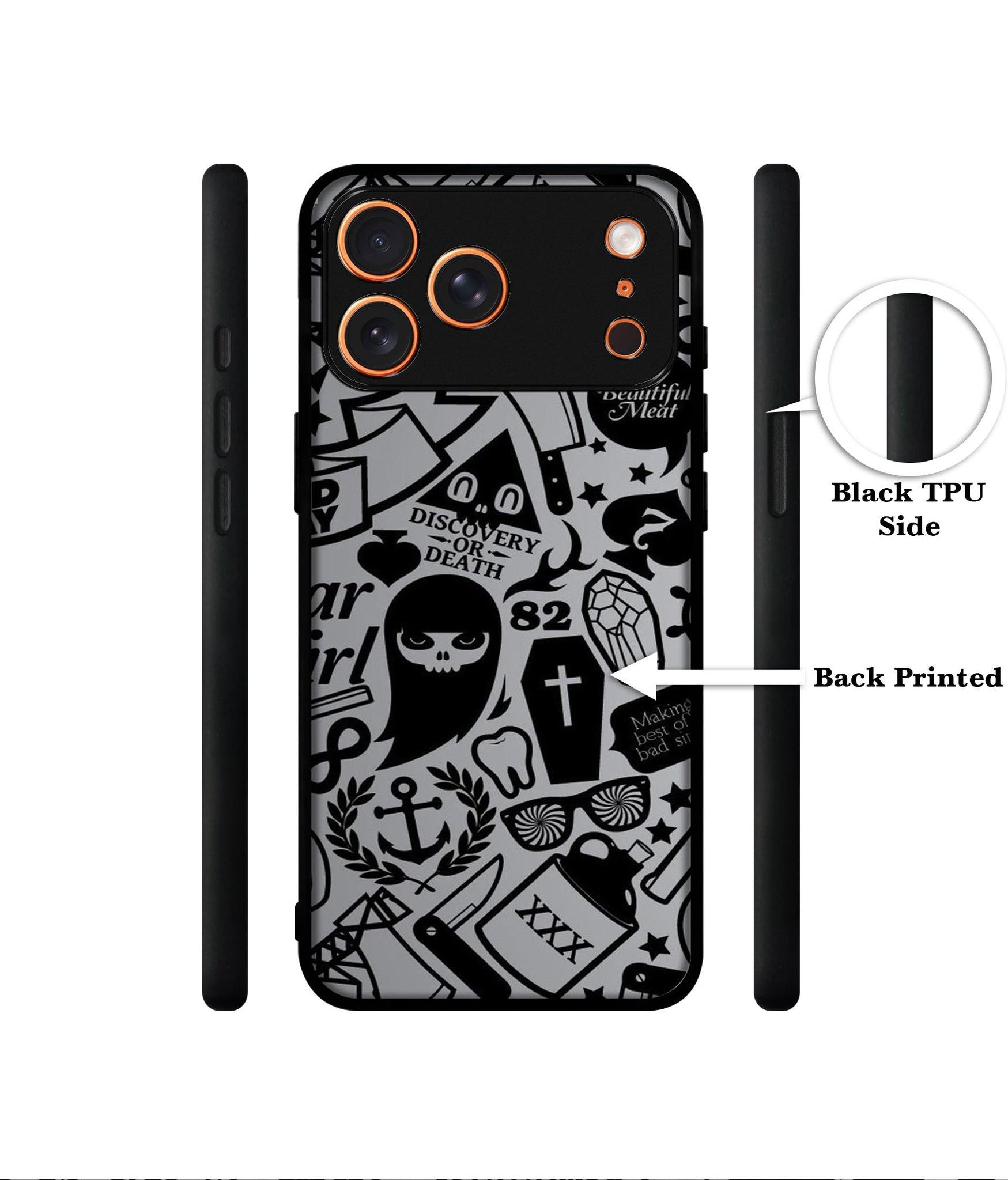 Discover Or Death Designer 2D Printed Back Case Cover for Apple iPhone 17 Pro