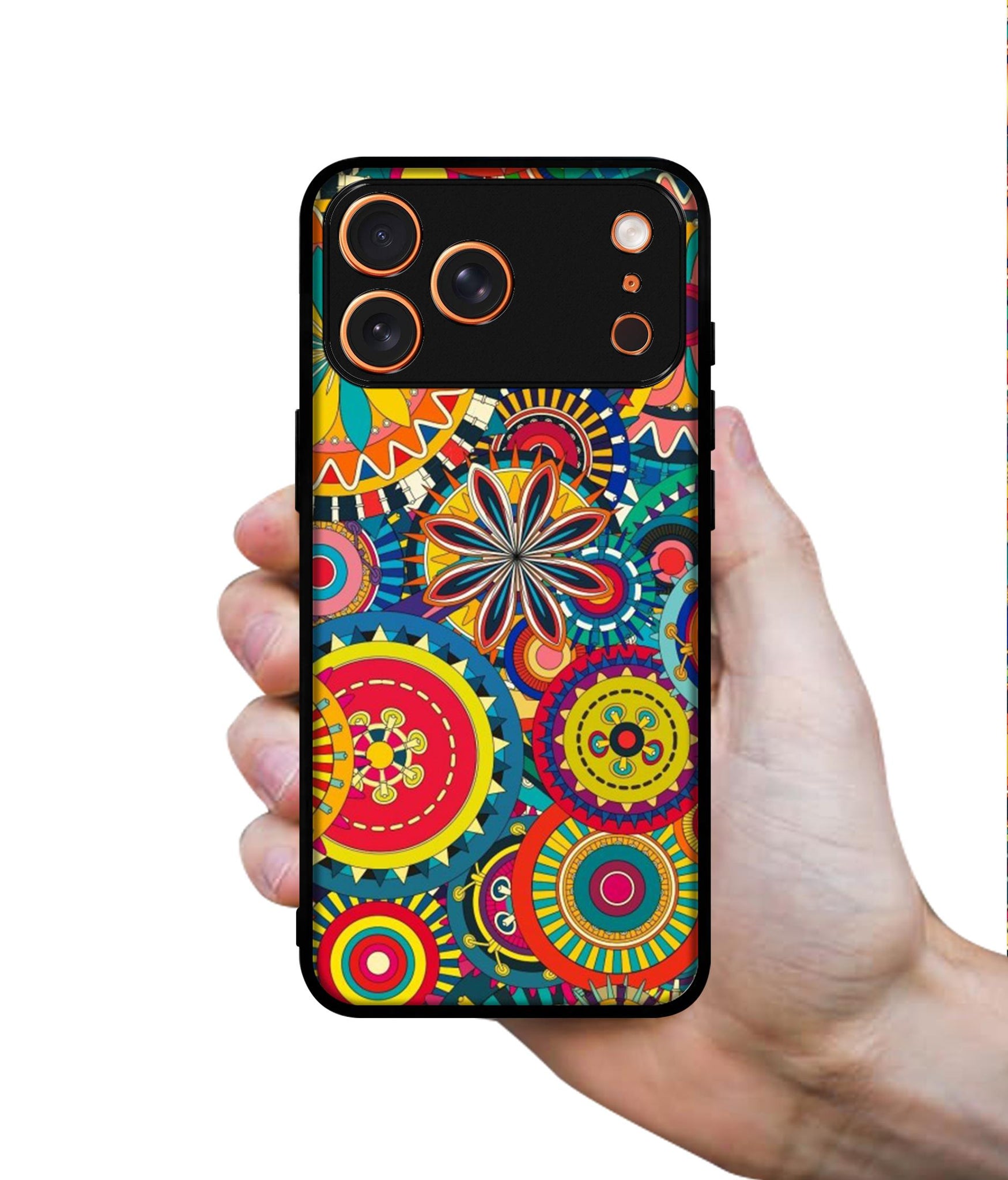 Ring Pattern Print Designer 2D Printed Back Case Cover for Apple iPhone 17 Pro