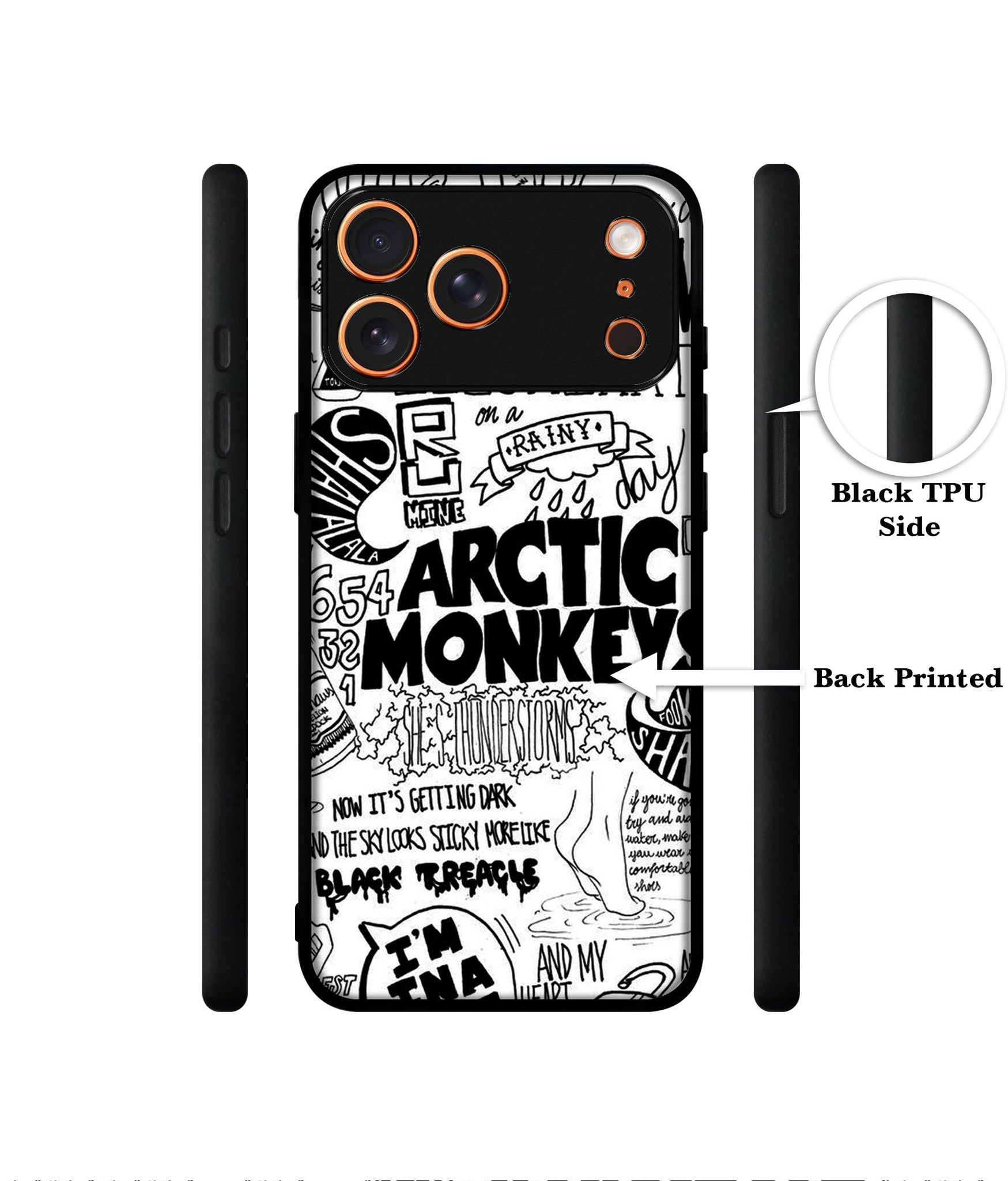 Arctic Monkeys Pattern Designer 2D Printed Back Case Cover for Apple iPhone 17 Pro