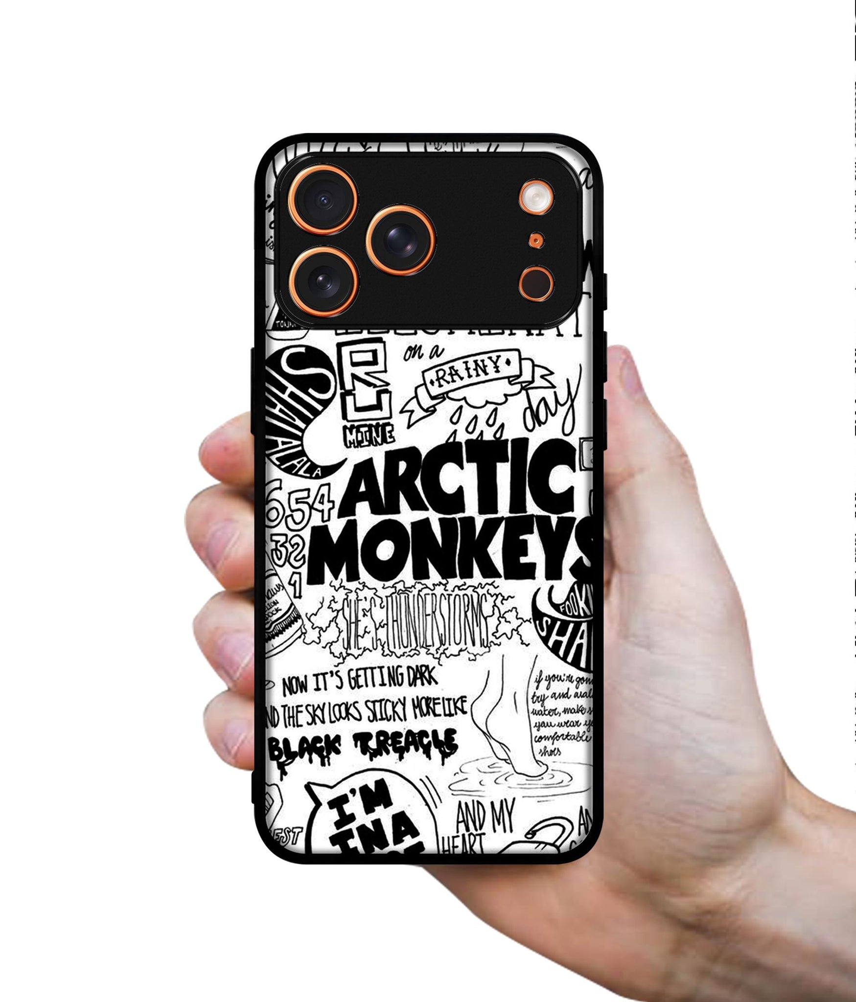 Arctic Monkeys Pattern Designer 2D Printed Back Case Cover for Apple iPhone 17 Pro