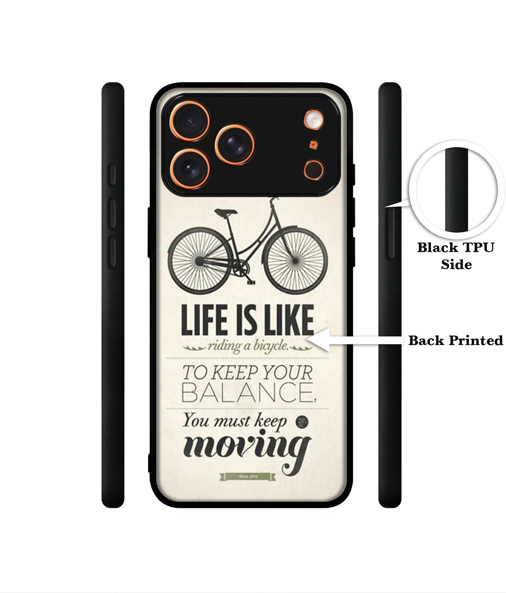 Life is Like Moving Designer 2D Printed Back Case Cover for Apple iPhone 17 Pro
