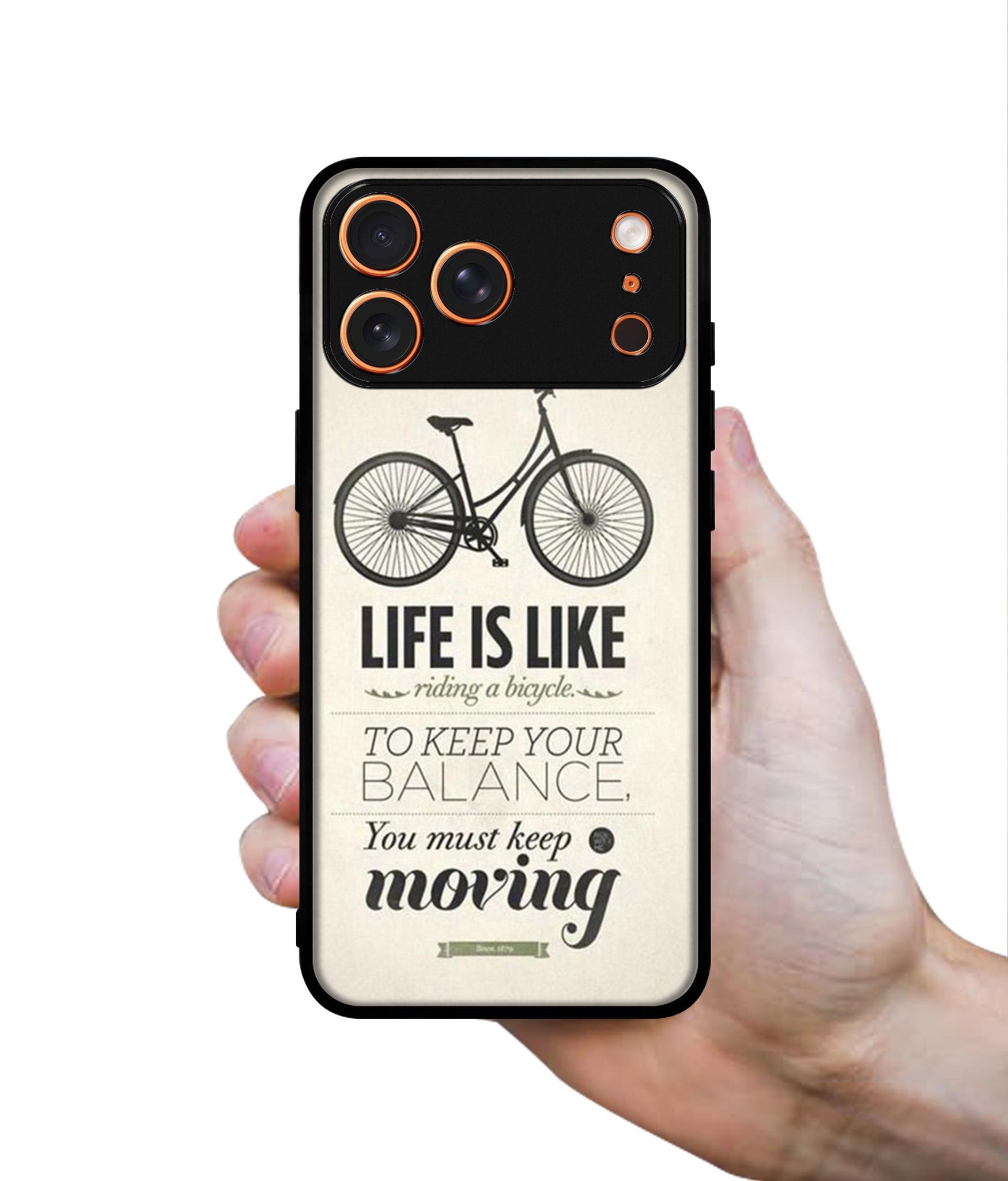 Life is Like Moving Designer 2D Printed Back Case Cover for Apple iPhone 17 Pro