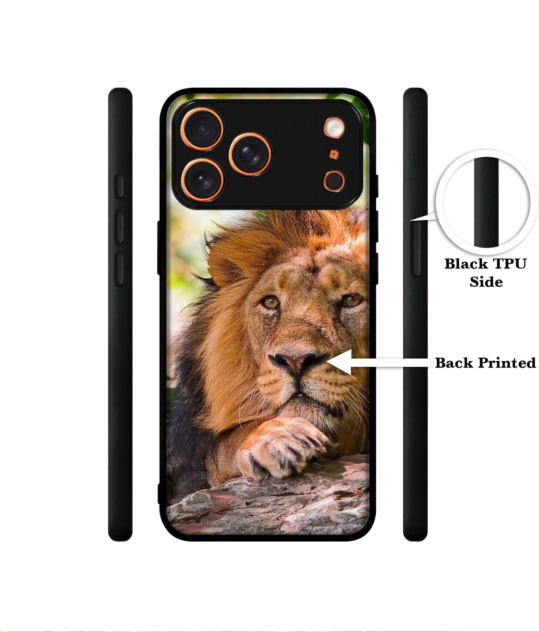 Tiger Pattern Print Designer 2D Printed Back Case Cover for Apple iPhone 17 Pro