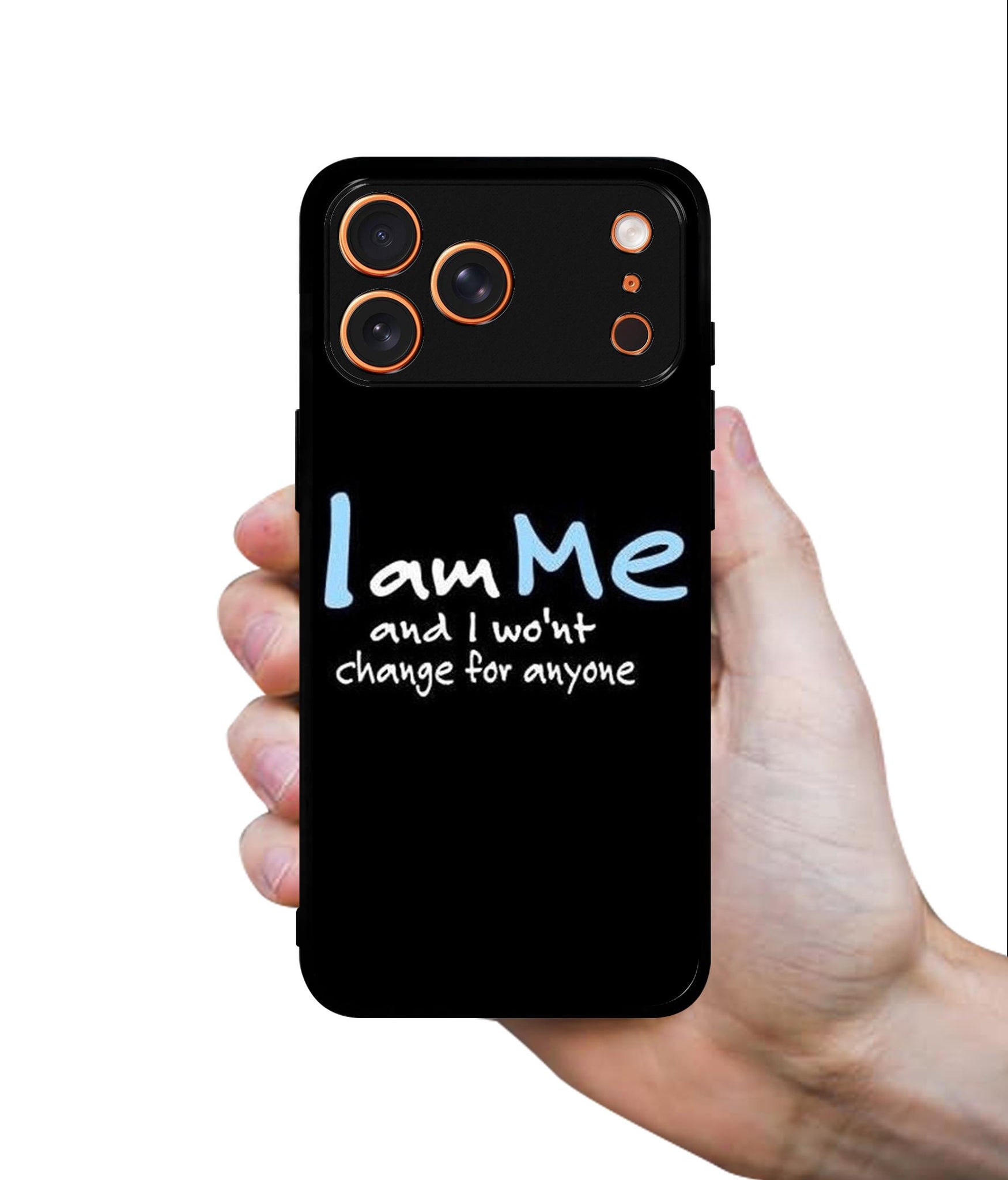 I Am Me Quotes Designer 2D Printed Back Case Cover for Apple iPhone 17 Pro