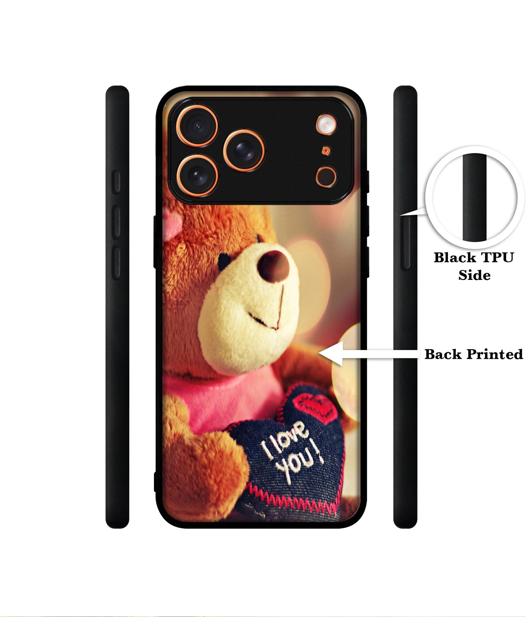 Teddy Bear Designer 2D Printed Back Case Cover for Apple iPhone 17 Pro