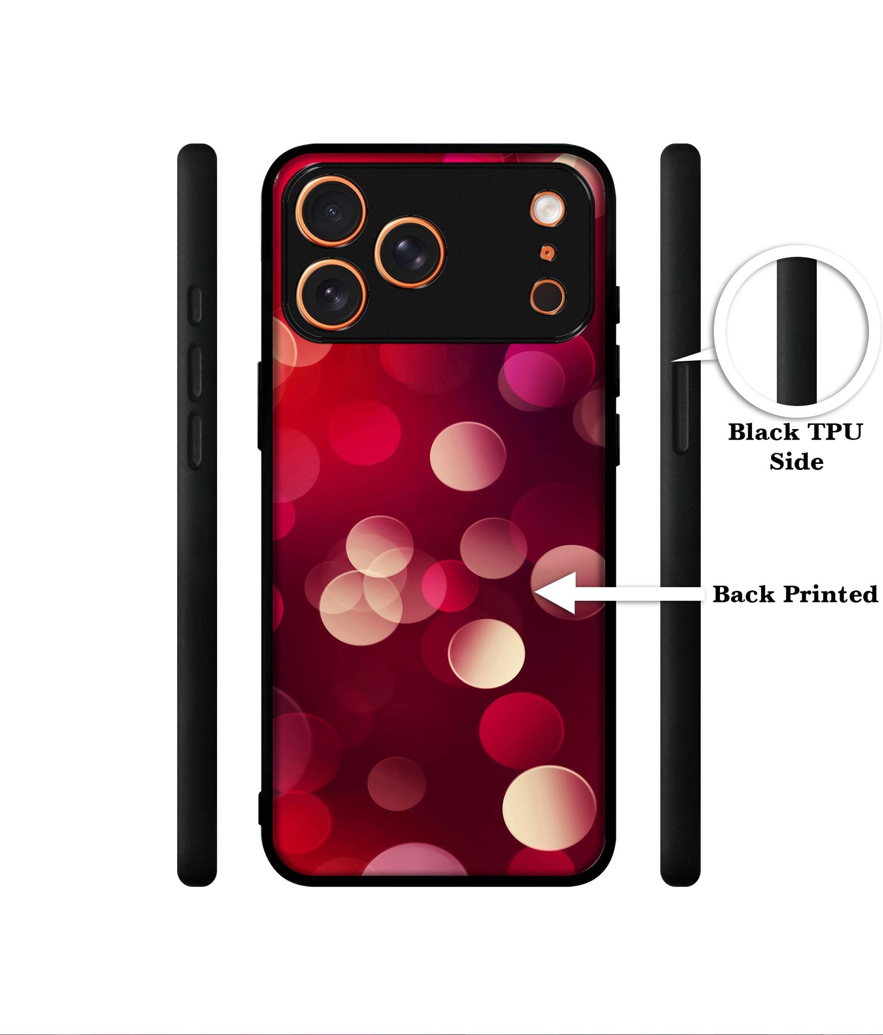 3D Circles Designer 2D Printed Back Case Cover for Apple iPhone 17 Pro