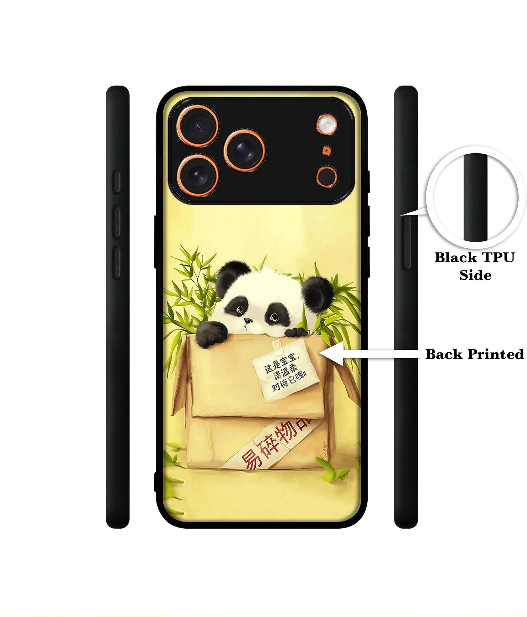 Panda In Box Designer 2D Printed Back Case Cover for Apple iPhone 17 Pro