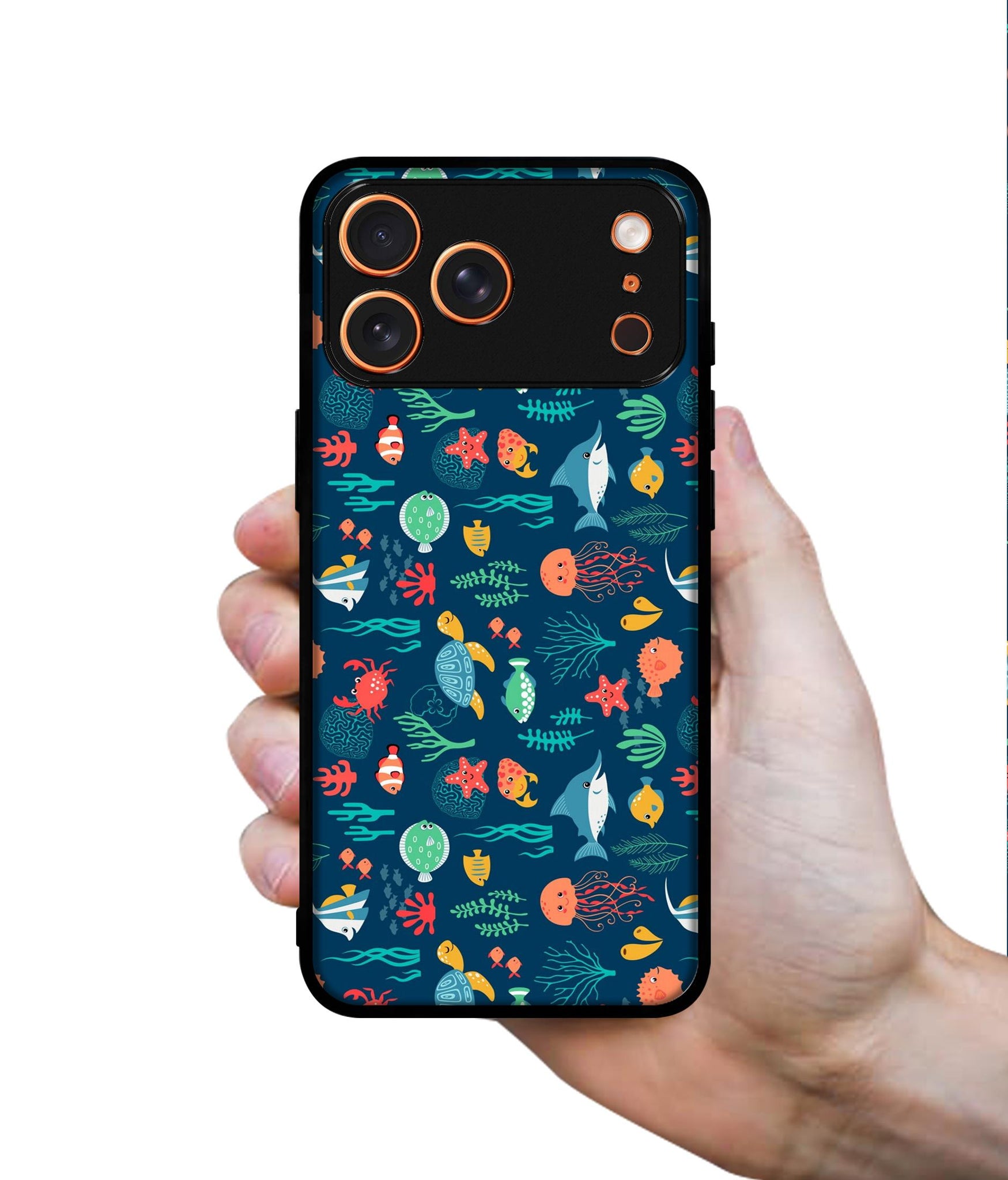 Aquarium Texture Designer 2D Printed Back Case Cover for Apple iPhone 17 Pro