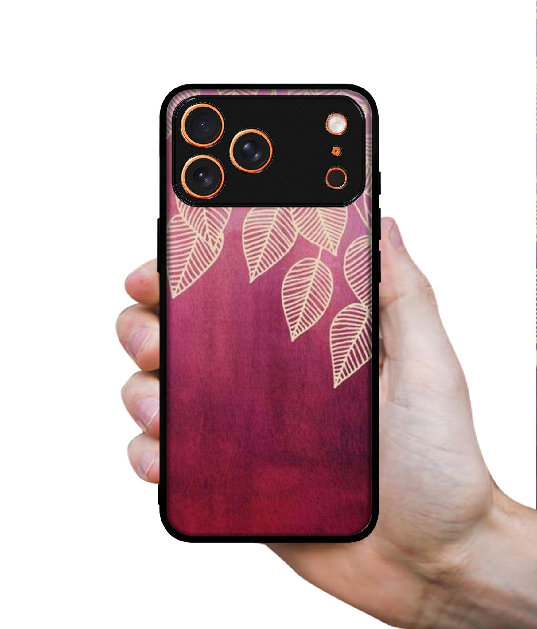 Leaf Pattern Designer 2D Printed Back Case Cover for Apple iPhone 17 Pro