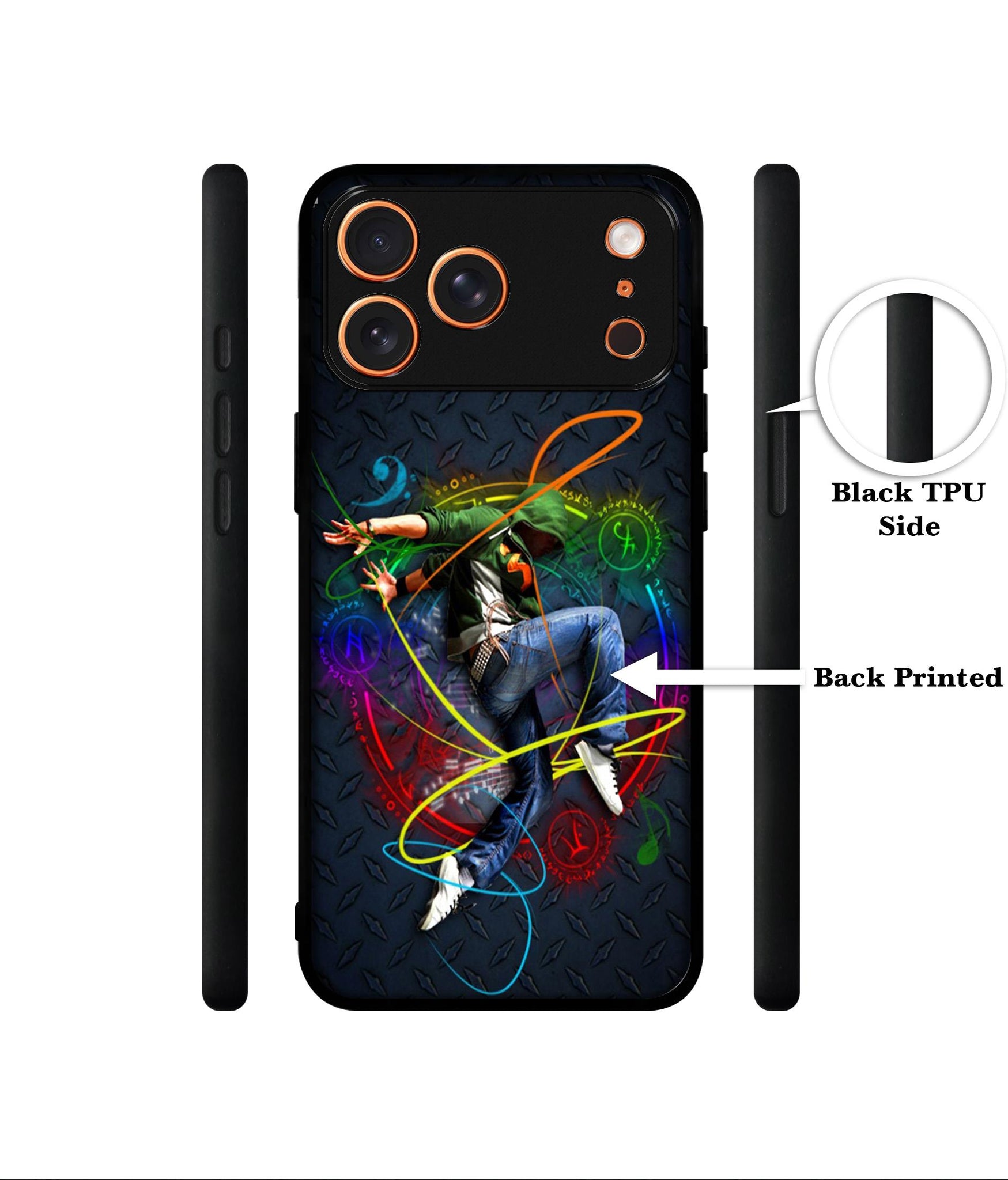 Boy With Music Designer 2D Printed Back Case Cover for Apple iPhone 17 Pro