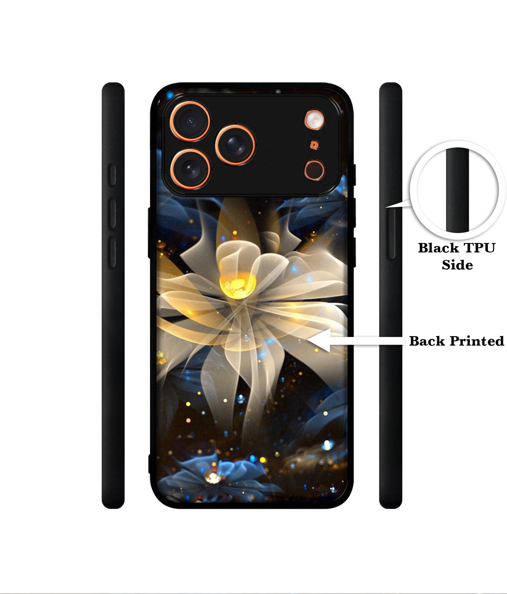 Art Flower Designer 2D Printed Back Case Cover for Apple iPhone 17 Pro