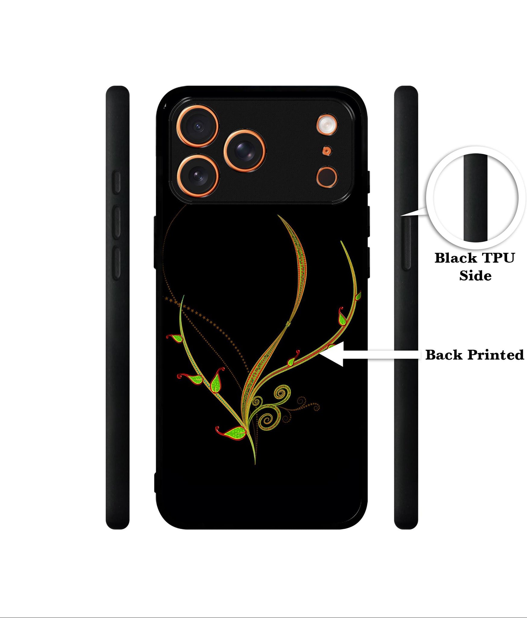 Yellow Pattern Designer 2D Printed Back Case Cover for Apple iPhone 17 Pro