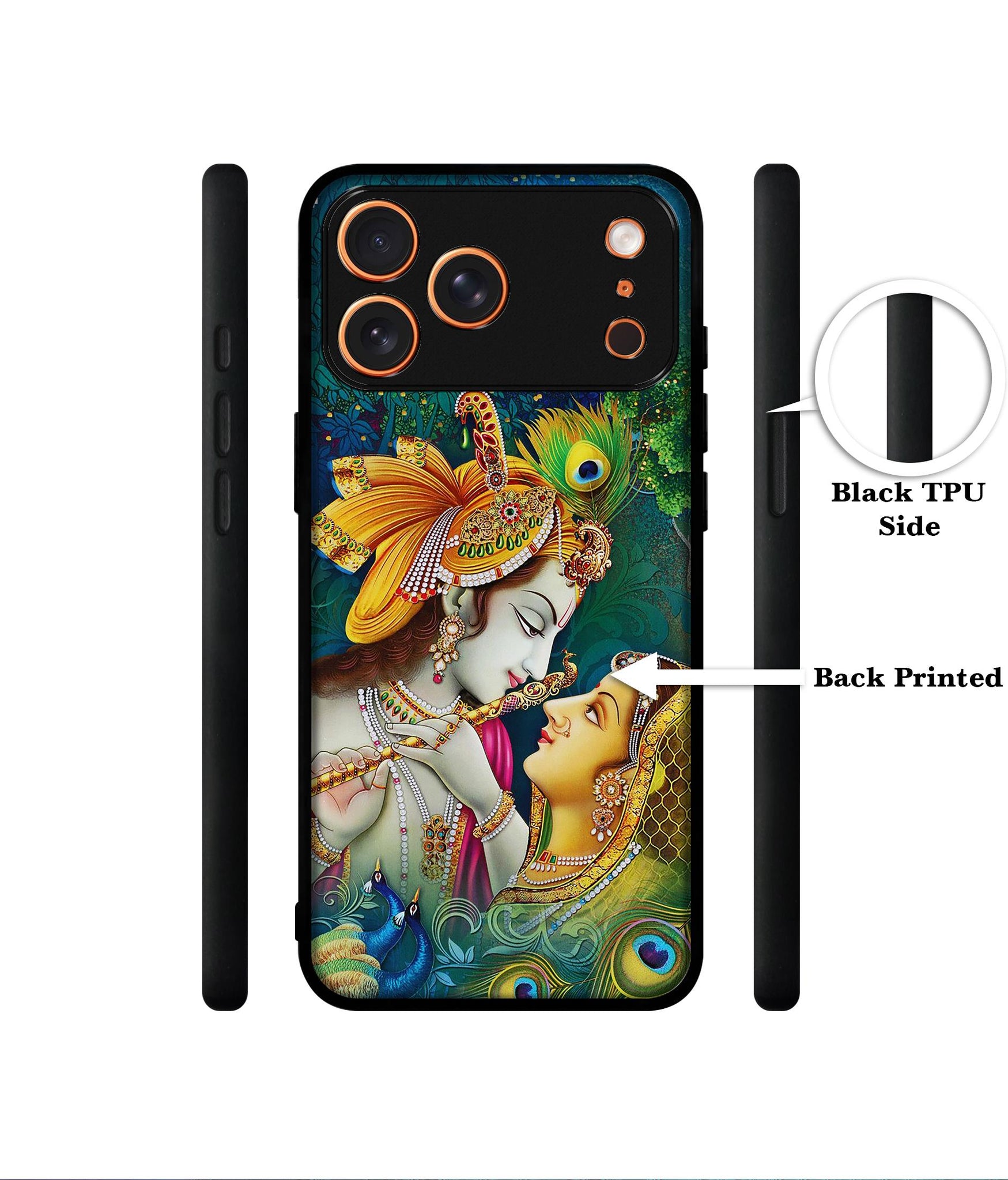 Radha Kishan Love Designer 2D Printed Back Case Cover for Apple iPhone 17 Pro
