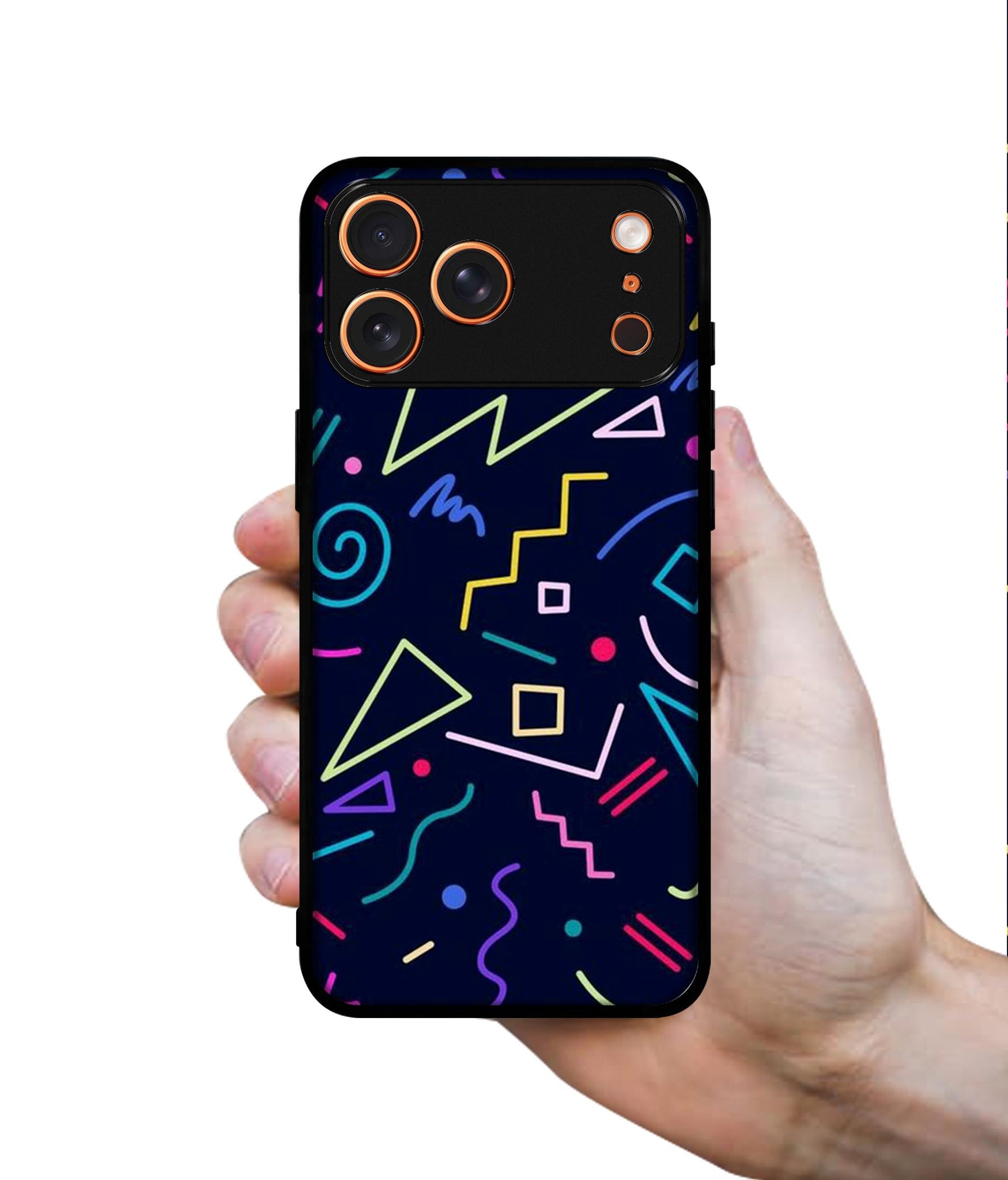 Retro Abstract Designer 2D Printed Back Case Cover for Apple iPhone 17 Pro