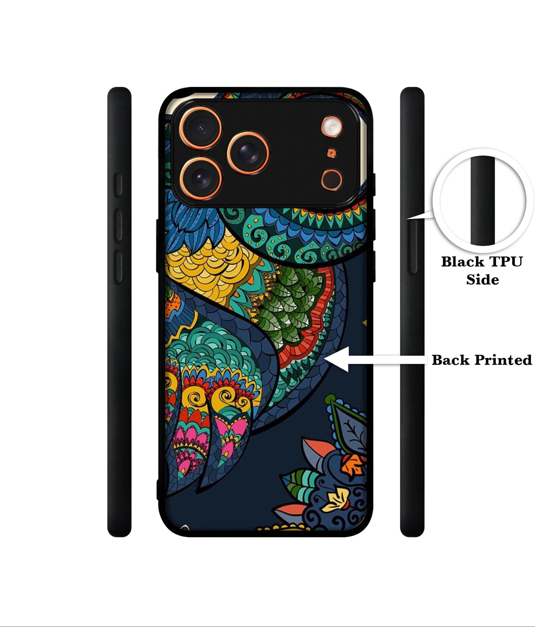 Owl Illustration Designer 2D Printed Back Case Cover for Apple iPhone 17 Pro