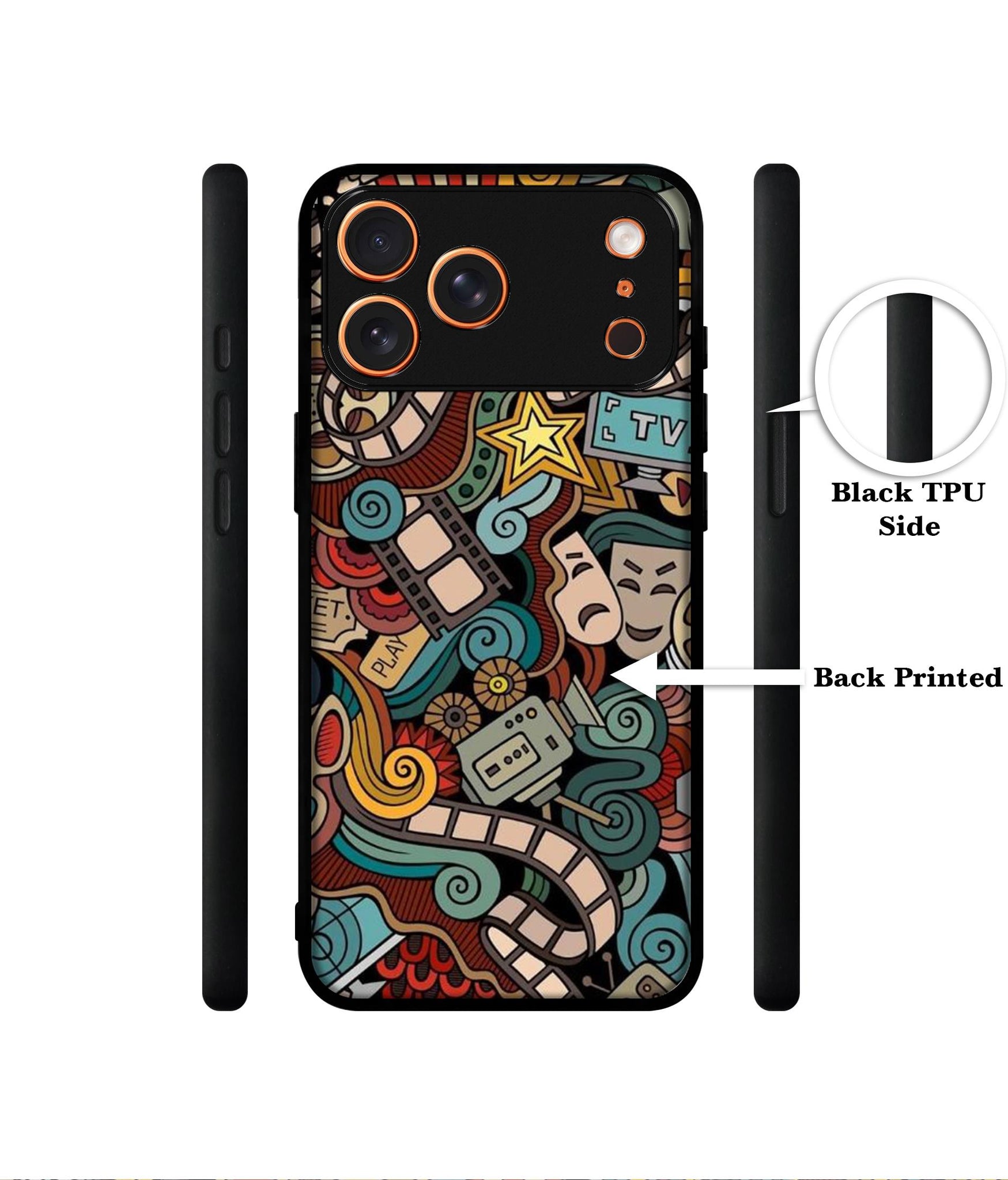 Movies Designer 2D Printed Back Case Cover for Apple iPhone 17 Pro