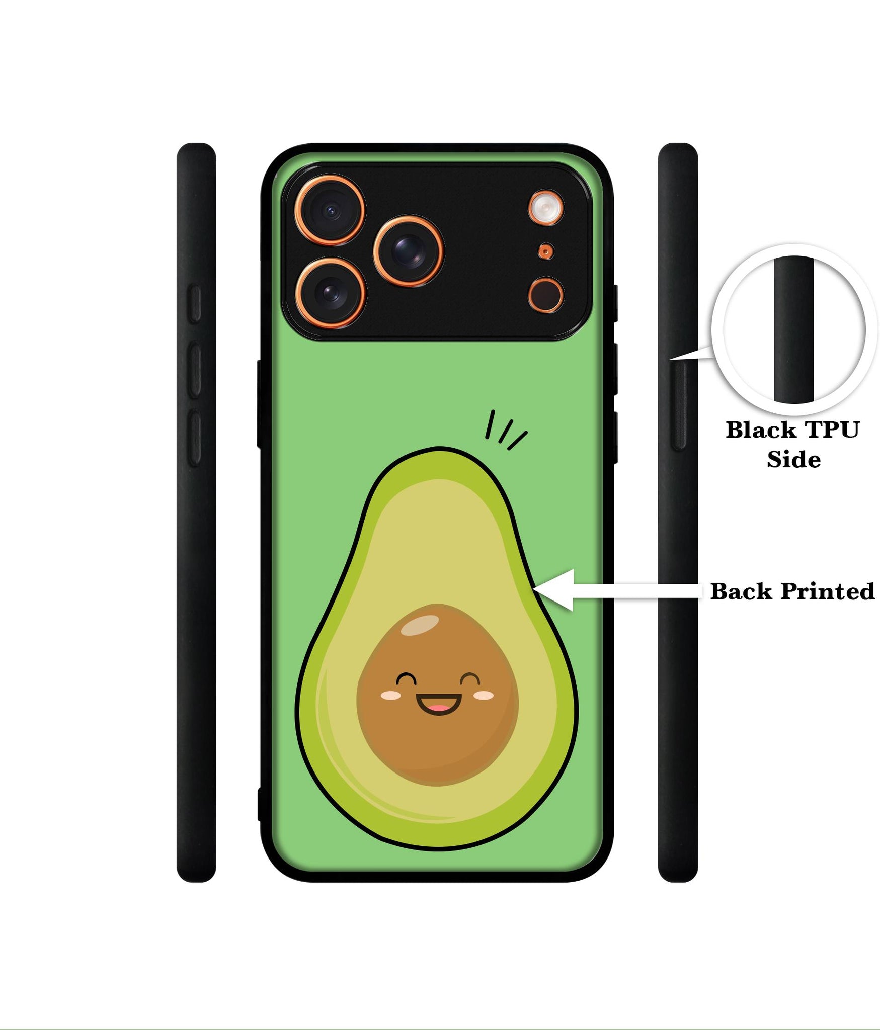 Avocados Designer 2D Printed Back Case Cover for Apple iPhone 17 Pro