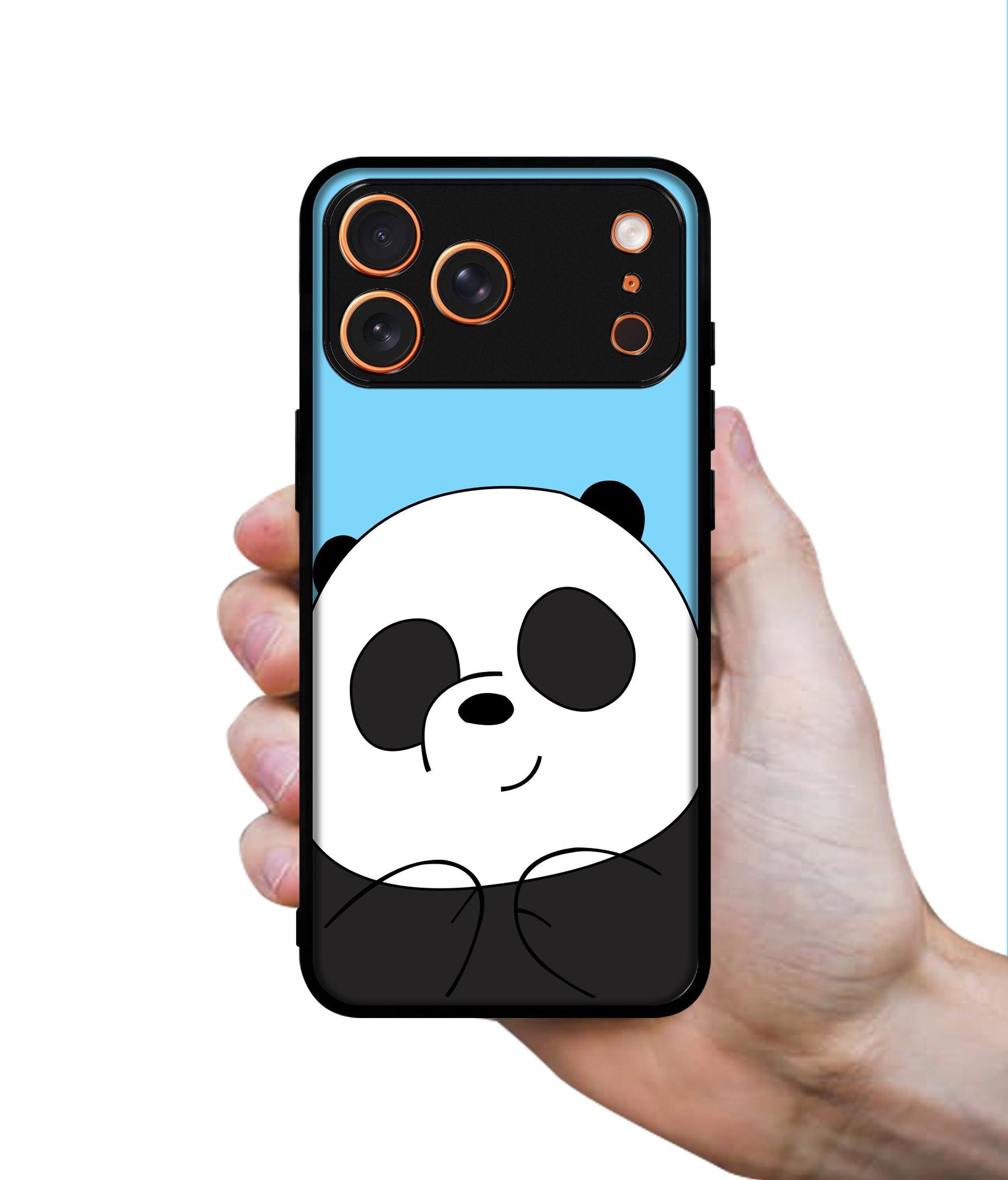 Cute Panda Designer 2D Printed Back Case Cover for Apple iPhone 17 Pro