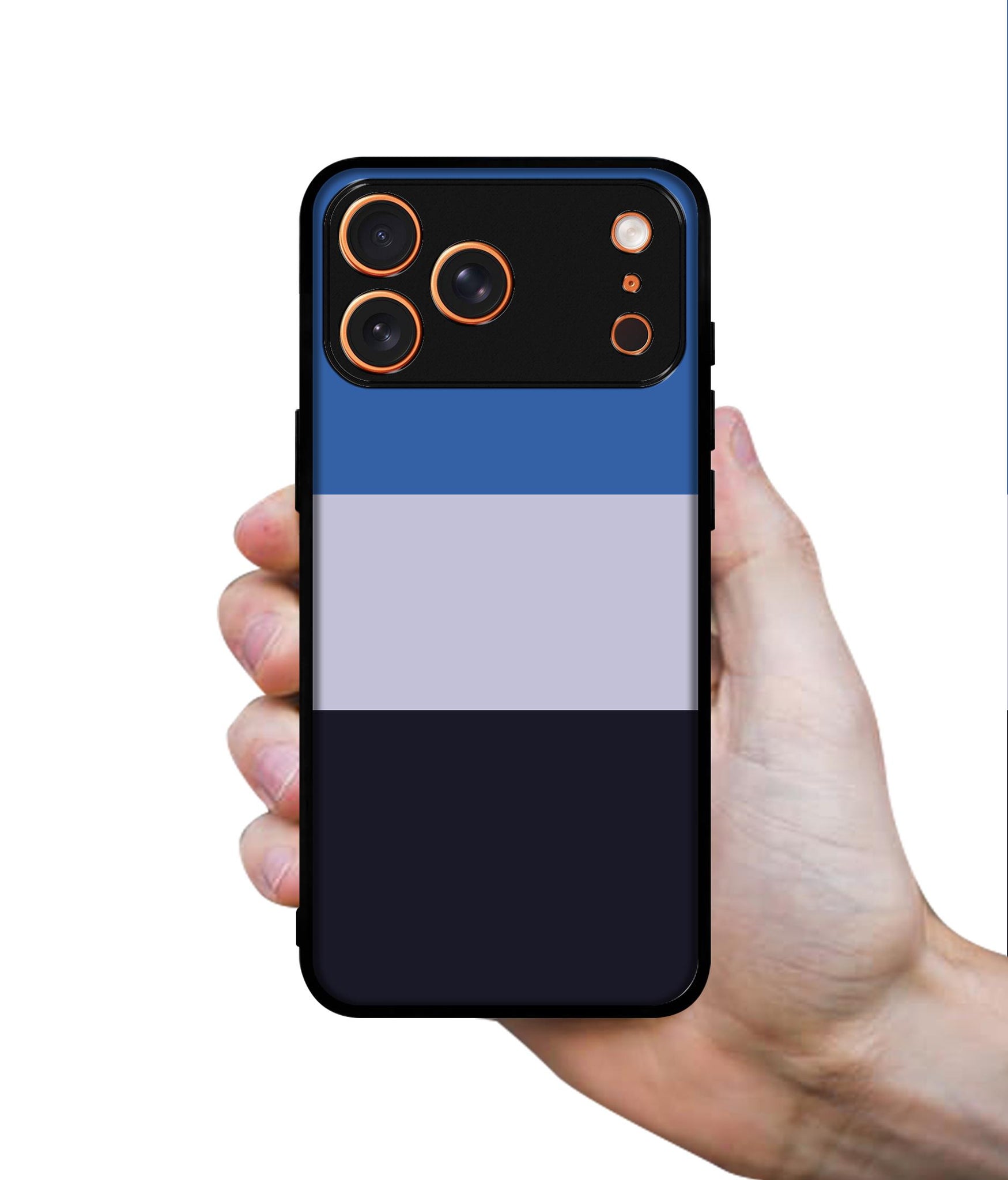 Three Color Stripes Designer 2D Printed Back Case Cover for Apple iPhone 17 Pro