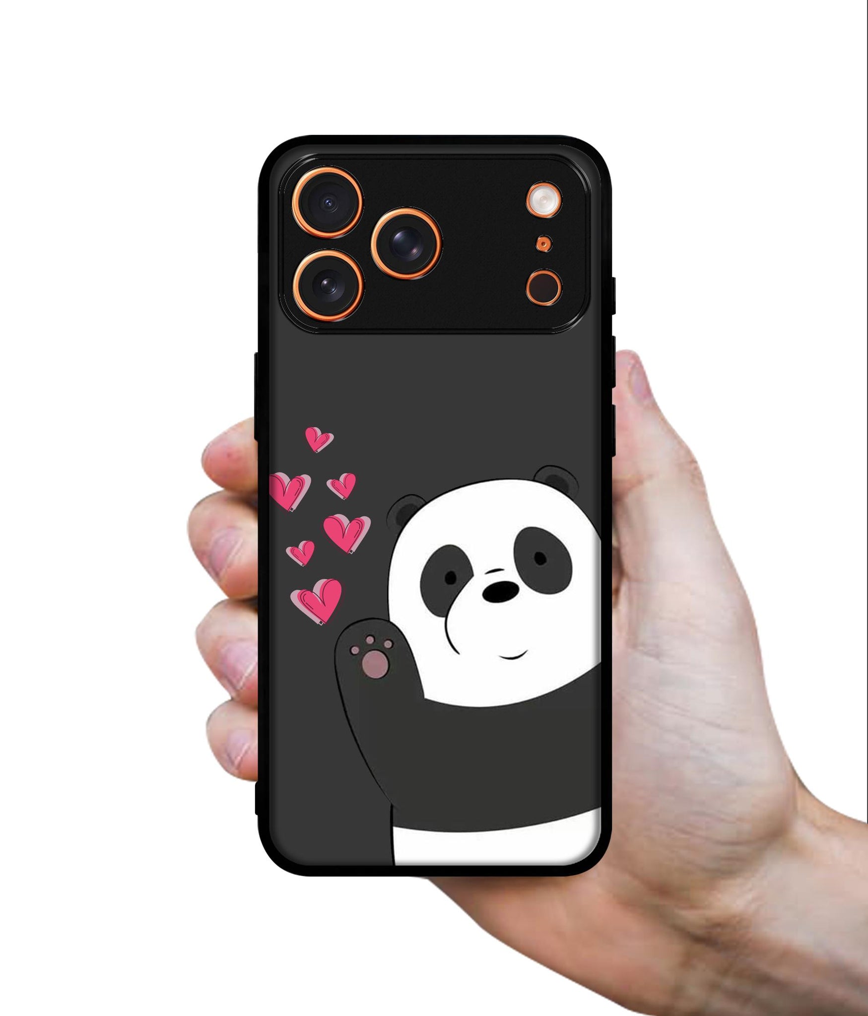 Love Panda Designer 2D Printed Back Case Cover for Apple iPhone 17 Pro