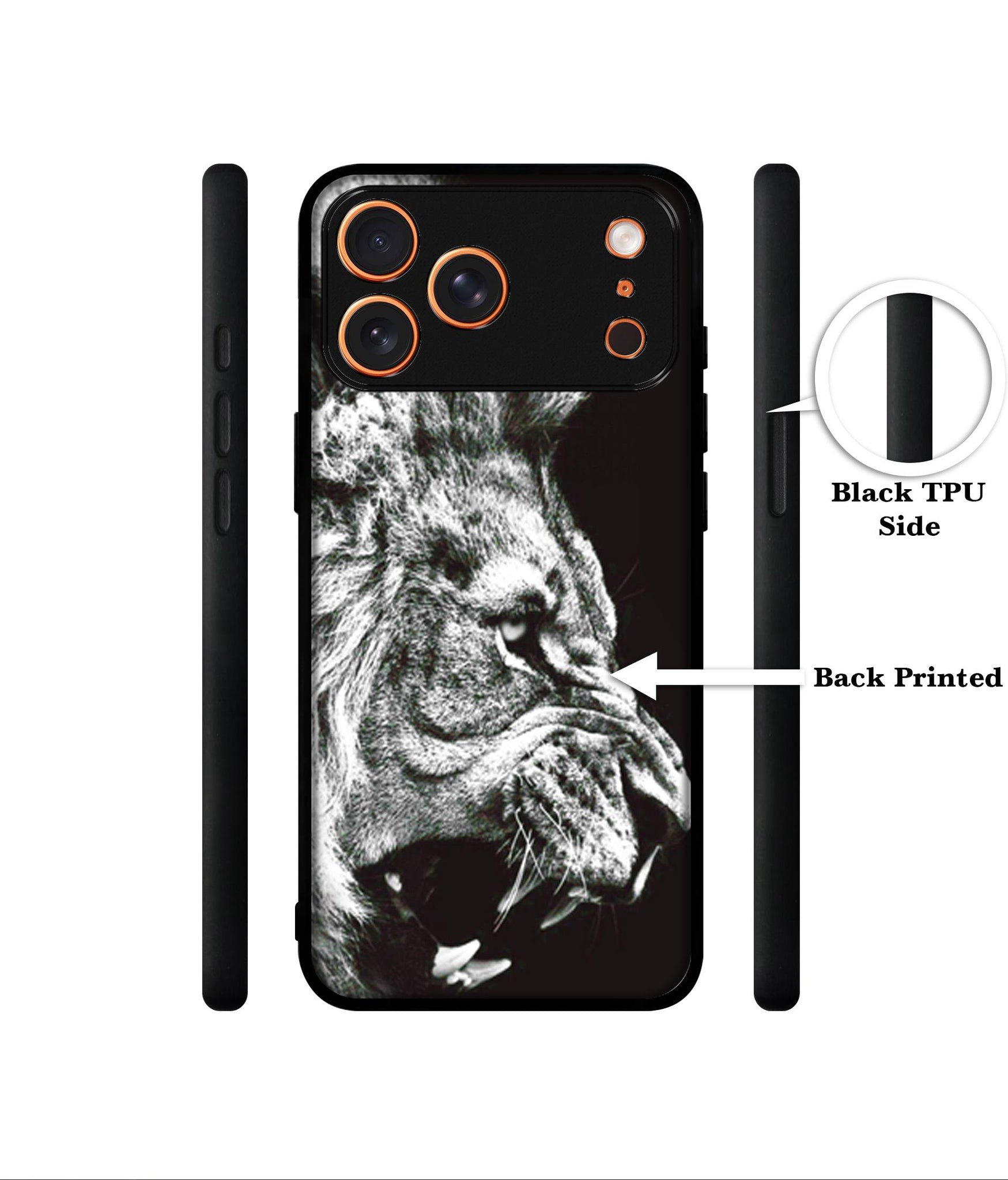 Angry Lion Designer 2D Printed Back Case Cover for Apple iPhone 17 Pro Max