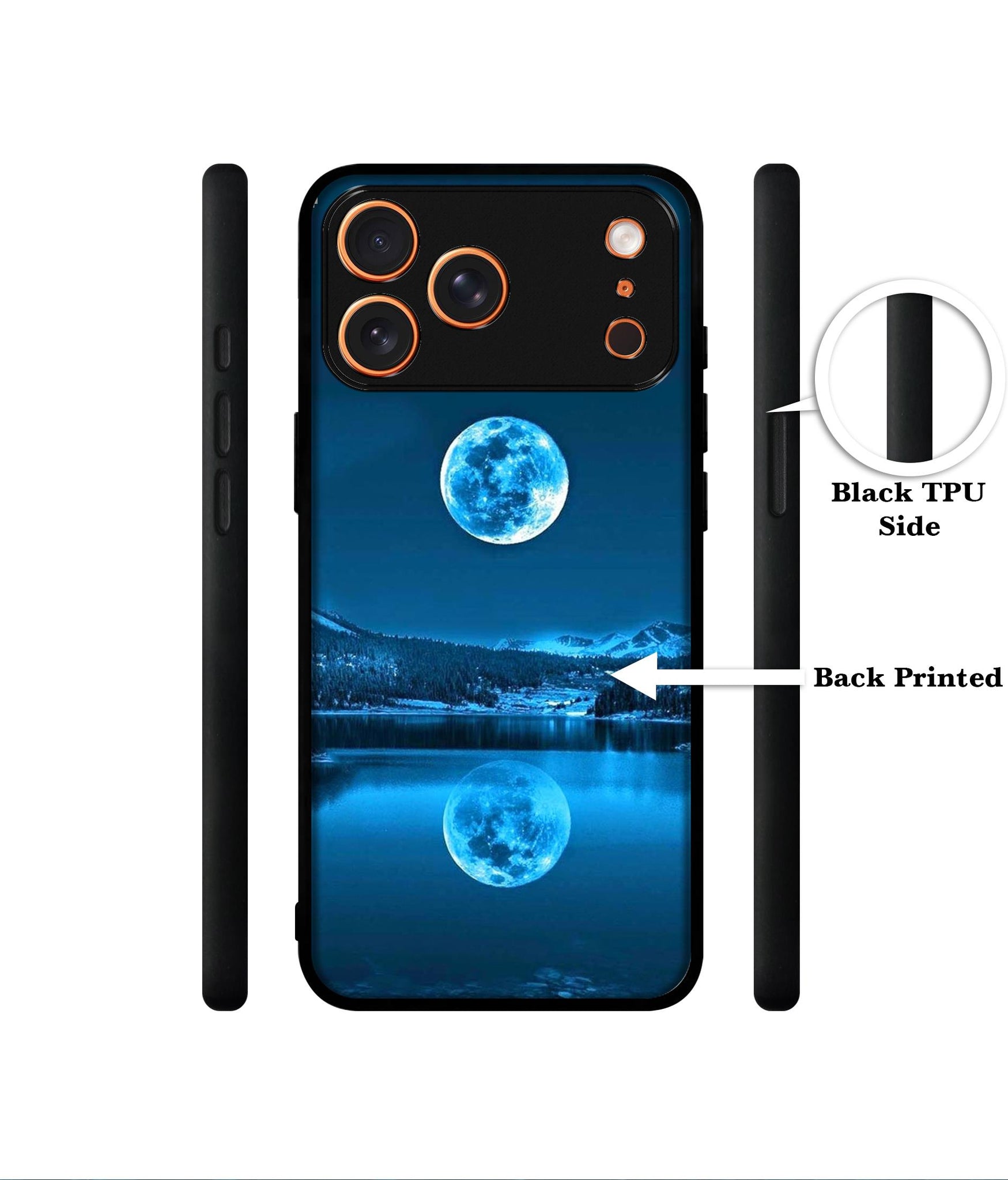 Awesome Moon Designer 2D Printed Back Case Cover for Apple iPhone 17 Pro Max