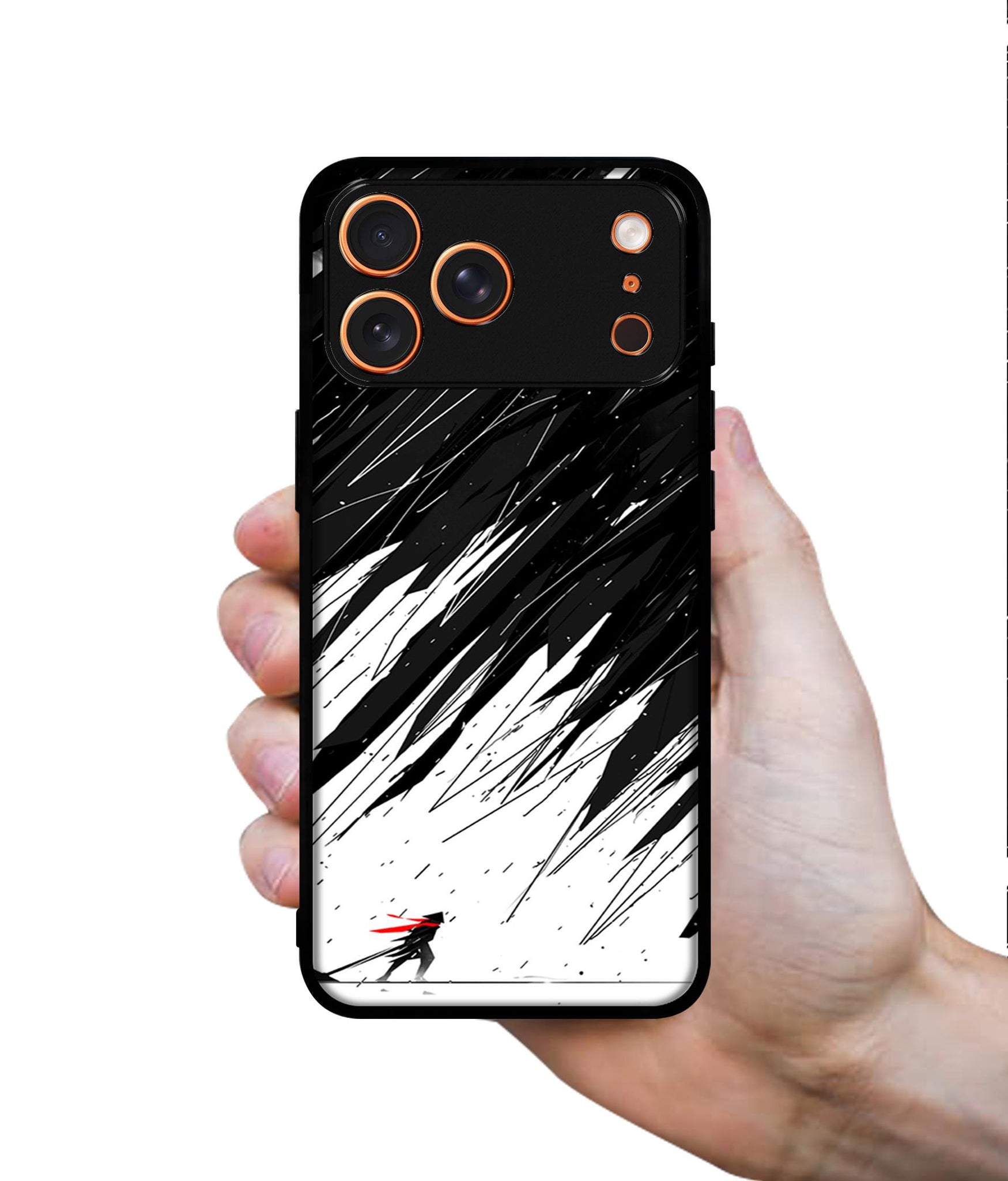 Geometric Strom Designer 2D Printed Back Case Cover for Apple iPhone 17 Pro Max