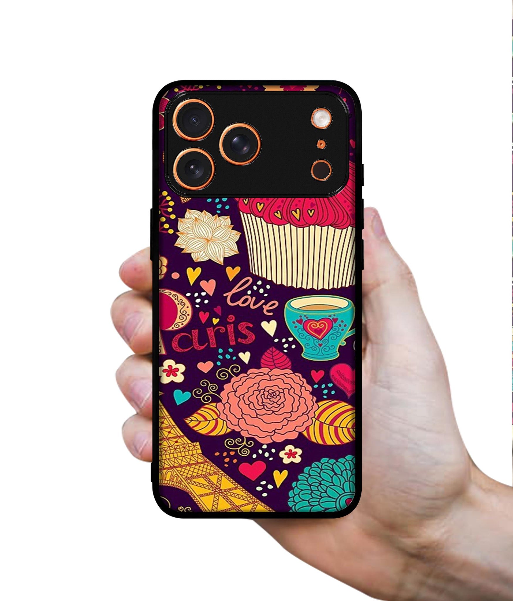 Paris Flower Love Designer 2D Printed Back Case Cover for Apple iPhone 17 Pro Max