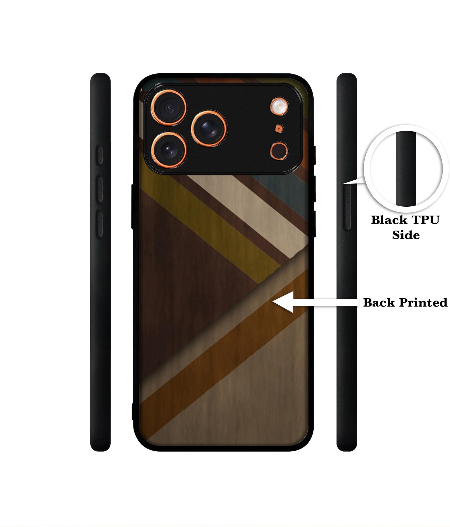 Colorful Wooden Pattern Designer 2D Printed Back Case Cover for Apple iPhone 17 Pro Max