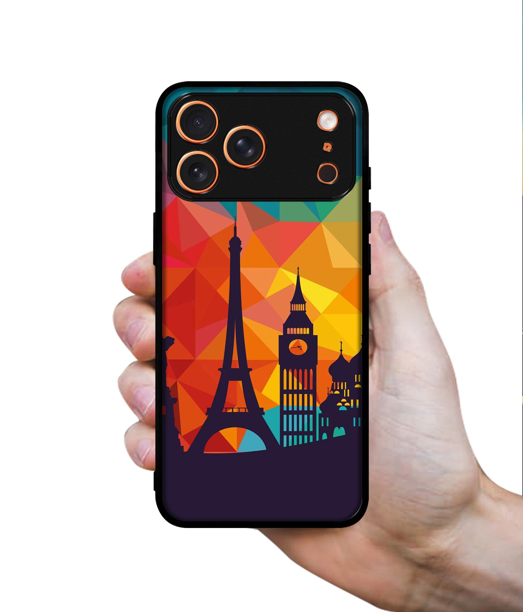 Colored Paris Designer 2D Printed Back Case Cover for Apple iPhone 17 Pro Max