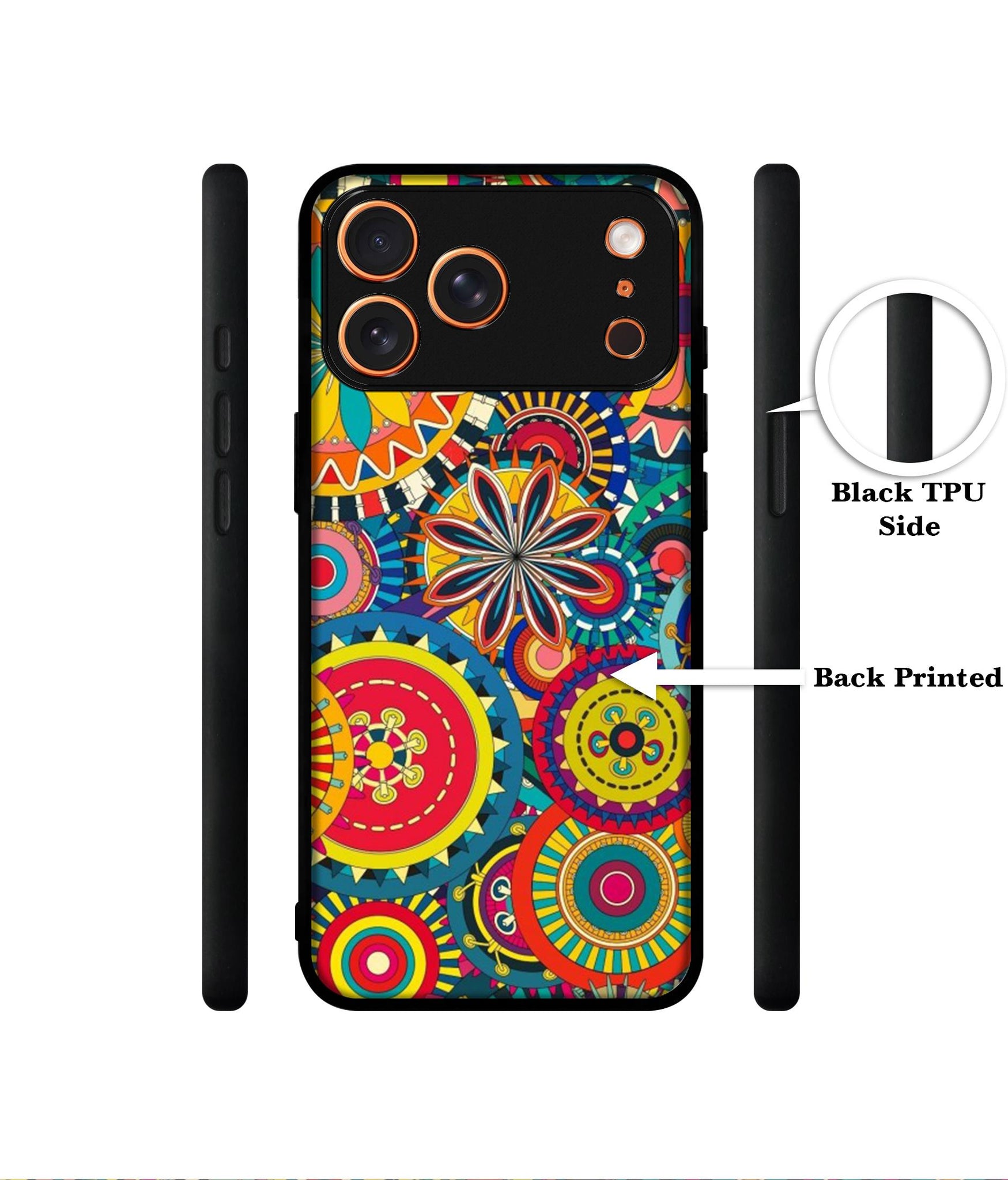Ring Pattern Print Designer 2D Printed Back Case Cover for Apple iPhone 17 Pro Max