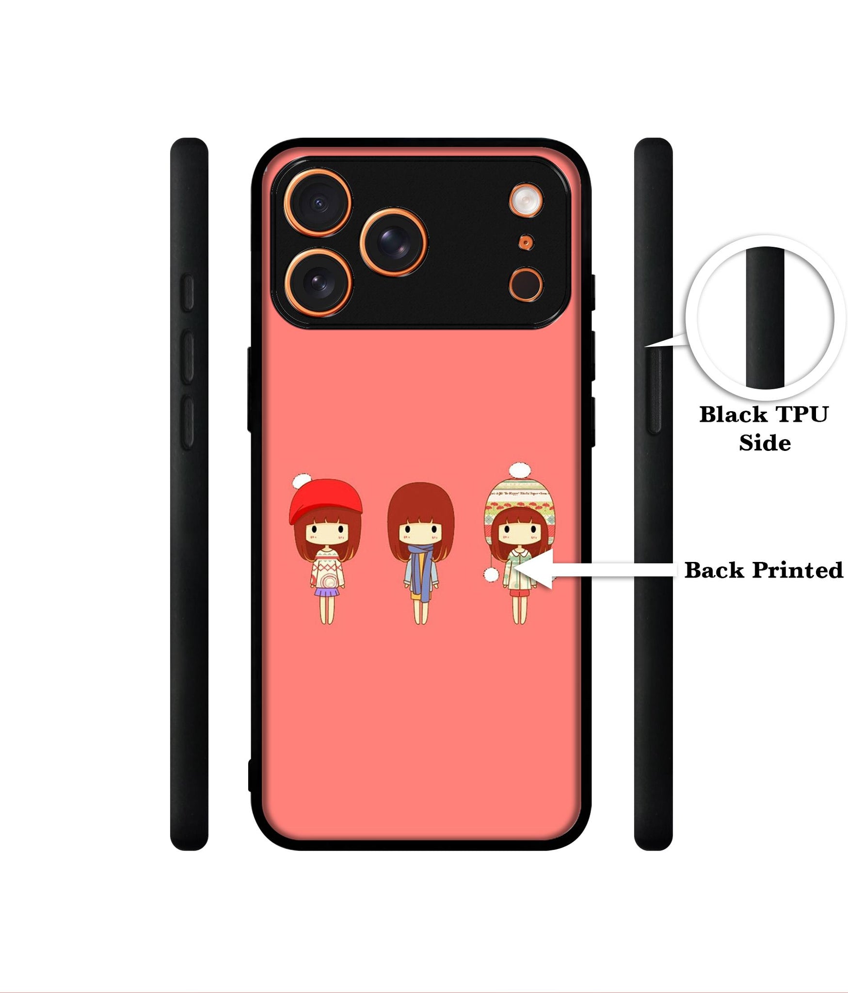 Cute Girls Designer 2D Printed Back Case Cover for Apple iPhone 17 Pro Max