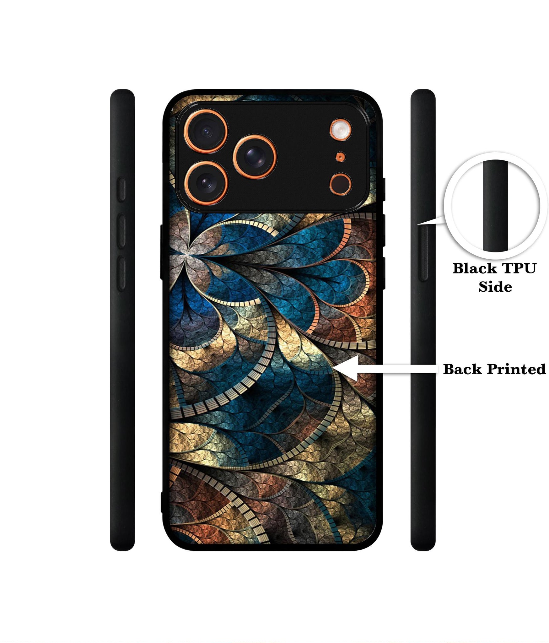 Fractional Pattern Designer 2D Printed Back Case Cover for Apple iPhone 17 Pro Max