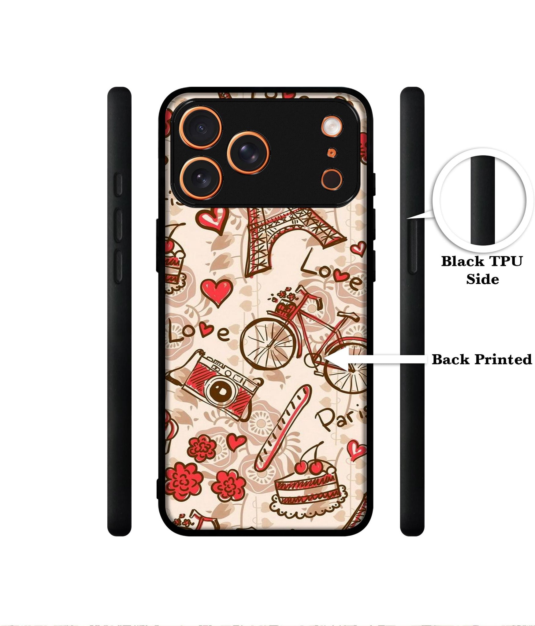 Vintage Paris Designer 2D Printed Back Case Cover for Apple iPhone 17 Pro Max