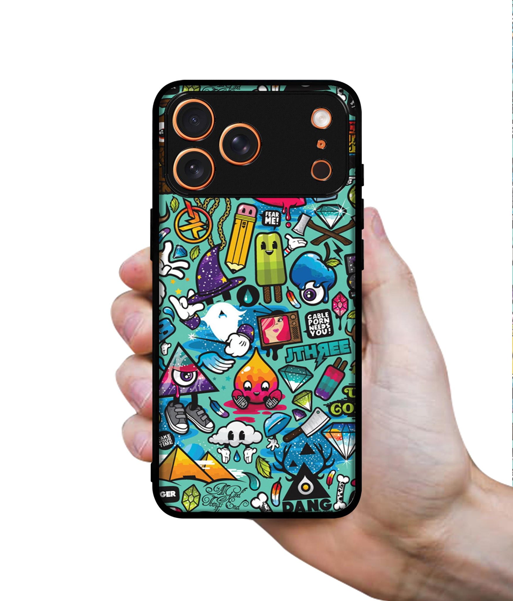 Crazy Designer 2D Printed Back Case Cover for Apple iPhone 17 Pro Max