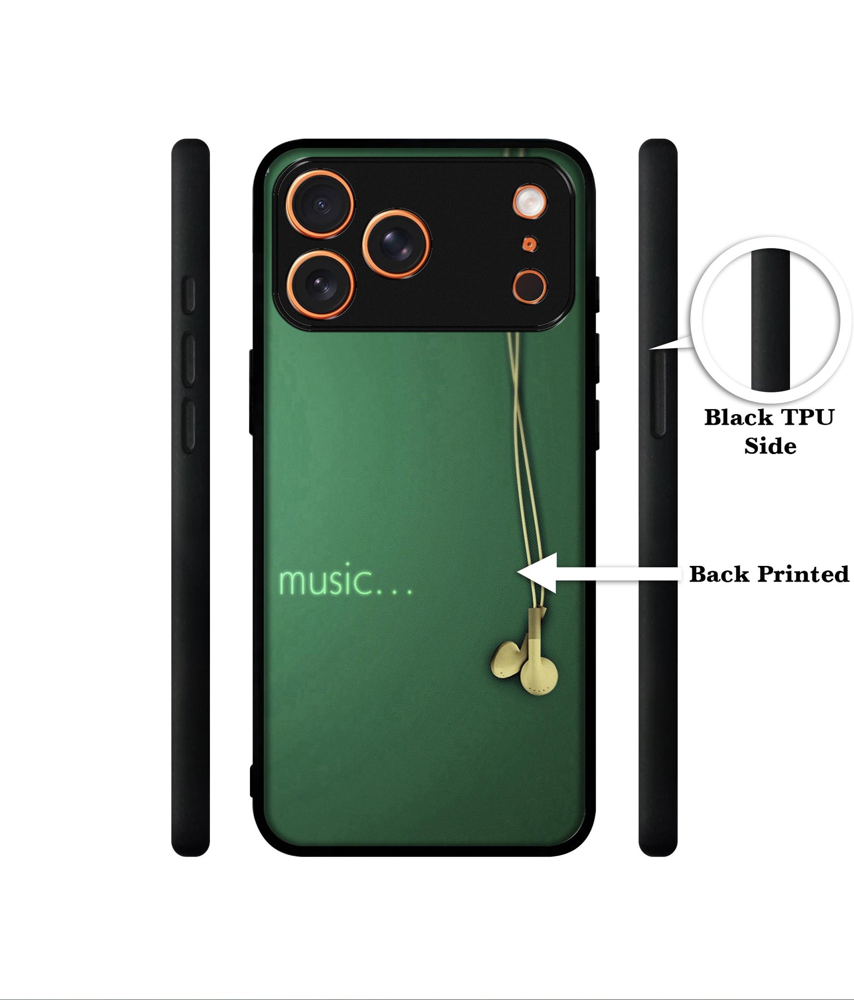 Headphone Music Designer 2D Printed Back Case Cover for Apple iPhone 17 Pro Max