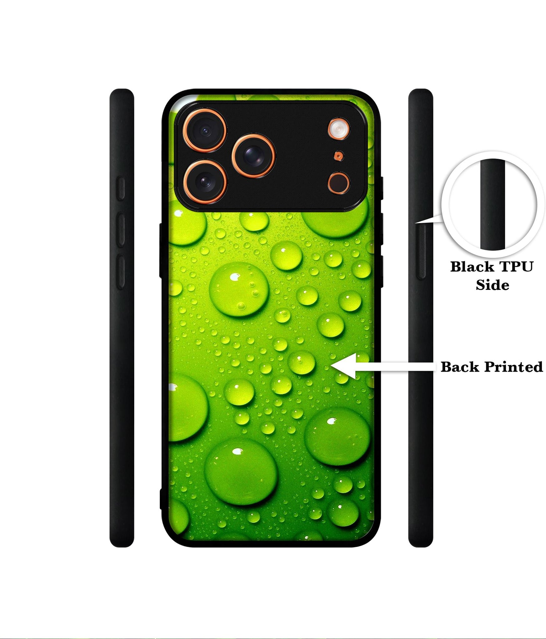 Green Bubbles Designer 2D Printed Back Case Cover for Apple iPhone 17 Pro Max