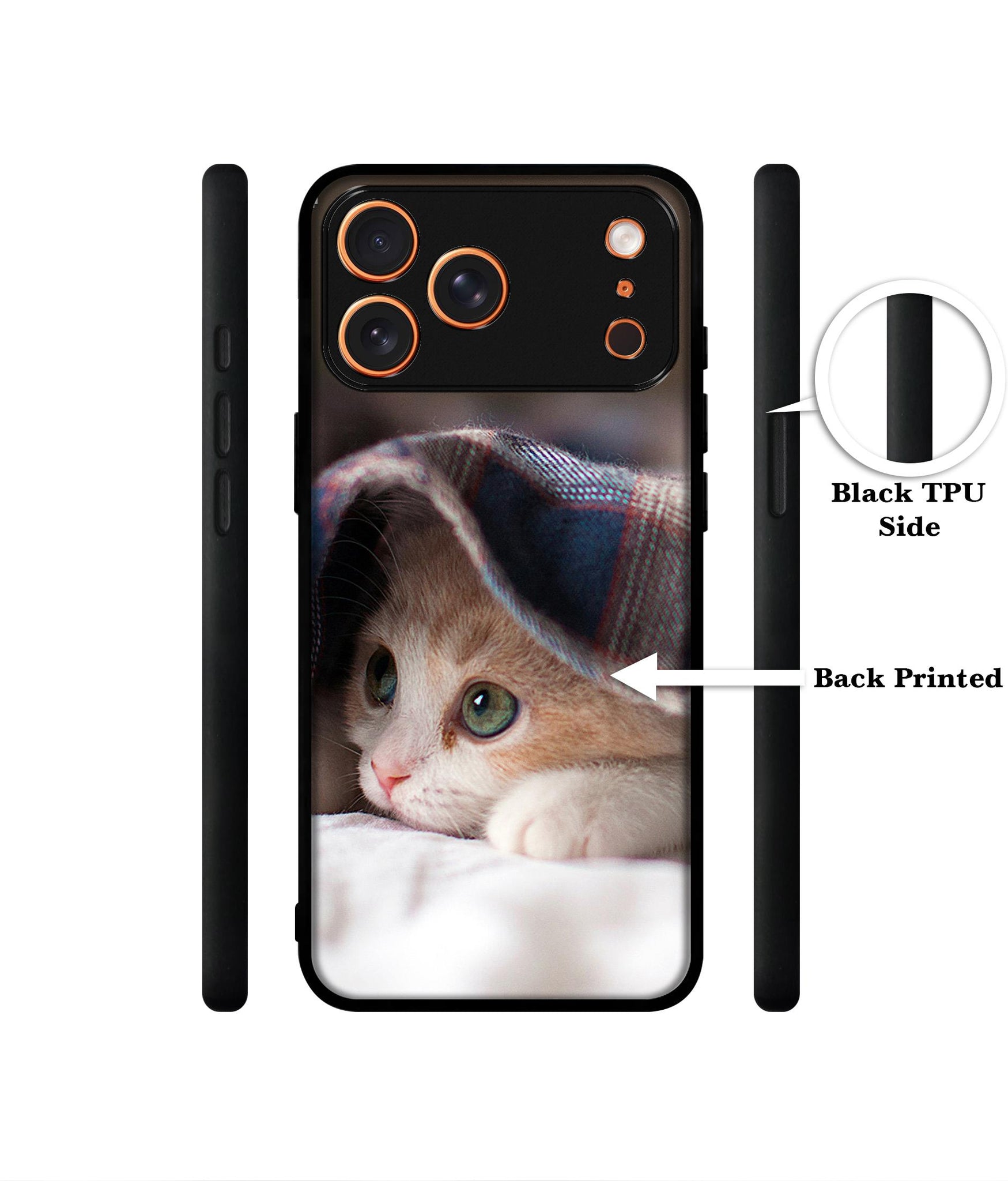 Sleepy Kitten Designer 2D Printed Back Case Cover for Apple iPhone 17 Pro Max