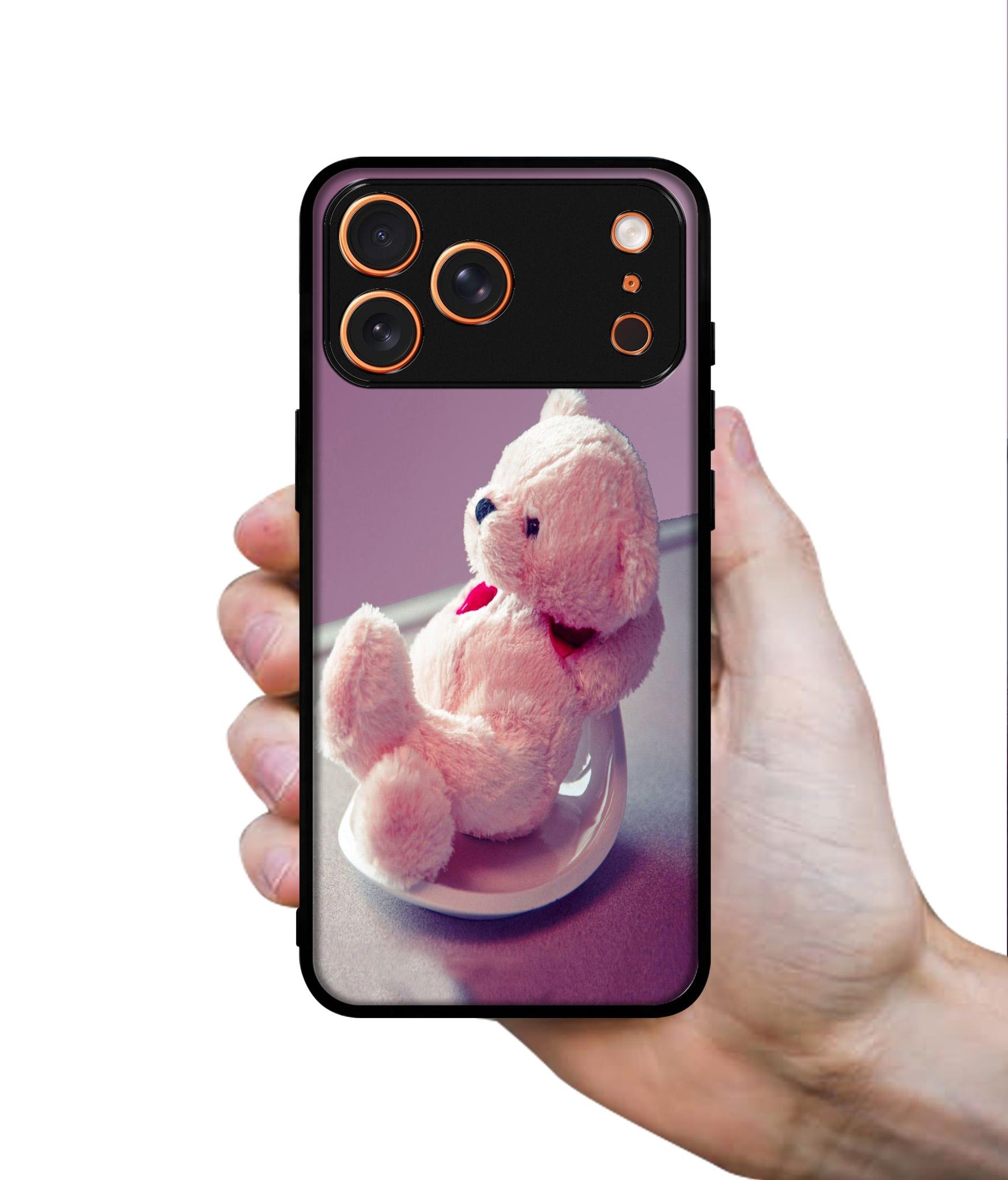 Cute Teddy Bear Designer 2D Printed Back Case Cover for Apple iPhone 17 Pro Max