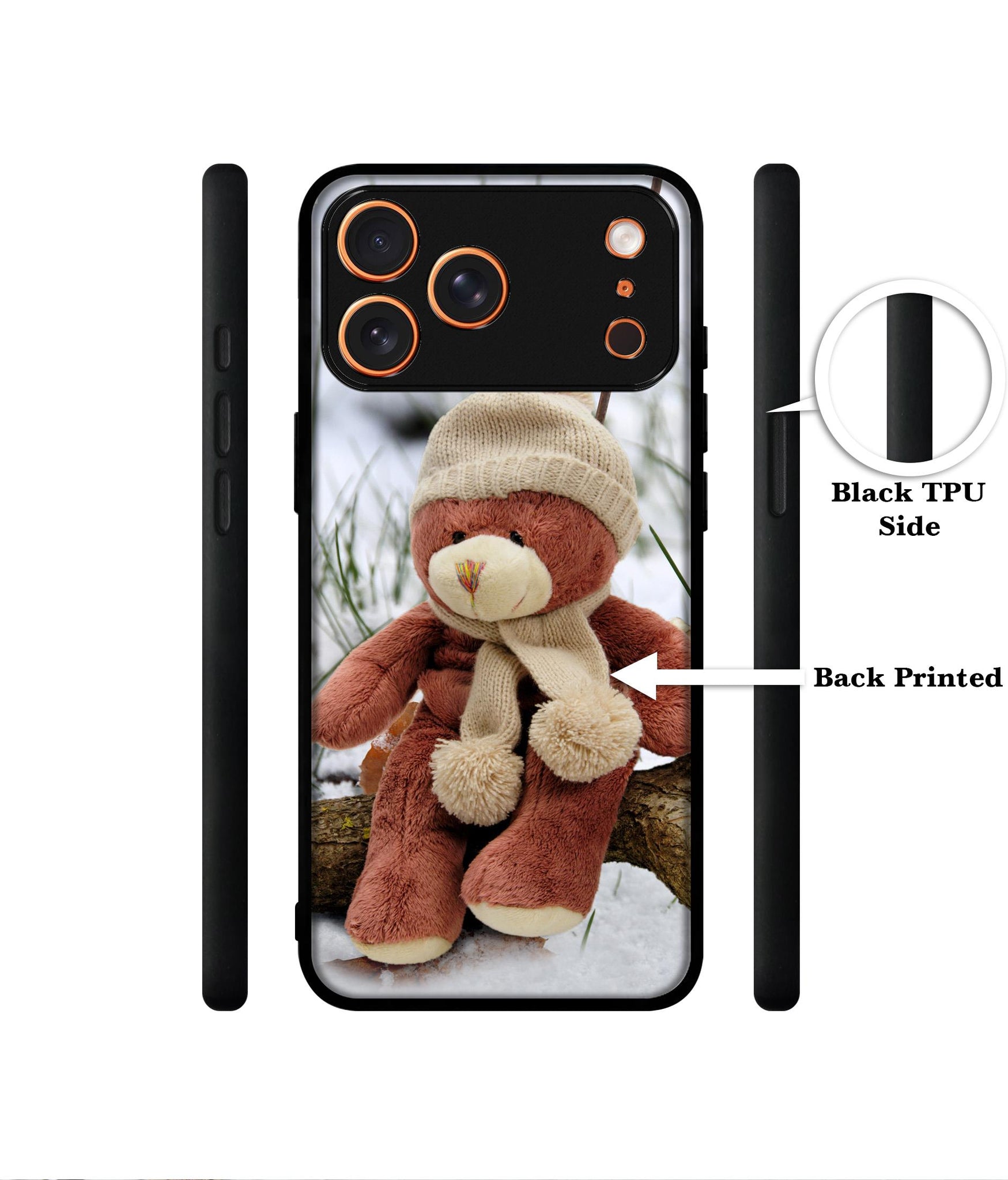 Woolen Bear Designer 2D Printed Back Case Cover for Apple iPhone 17 Pro Max