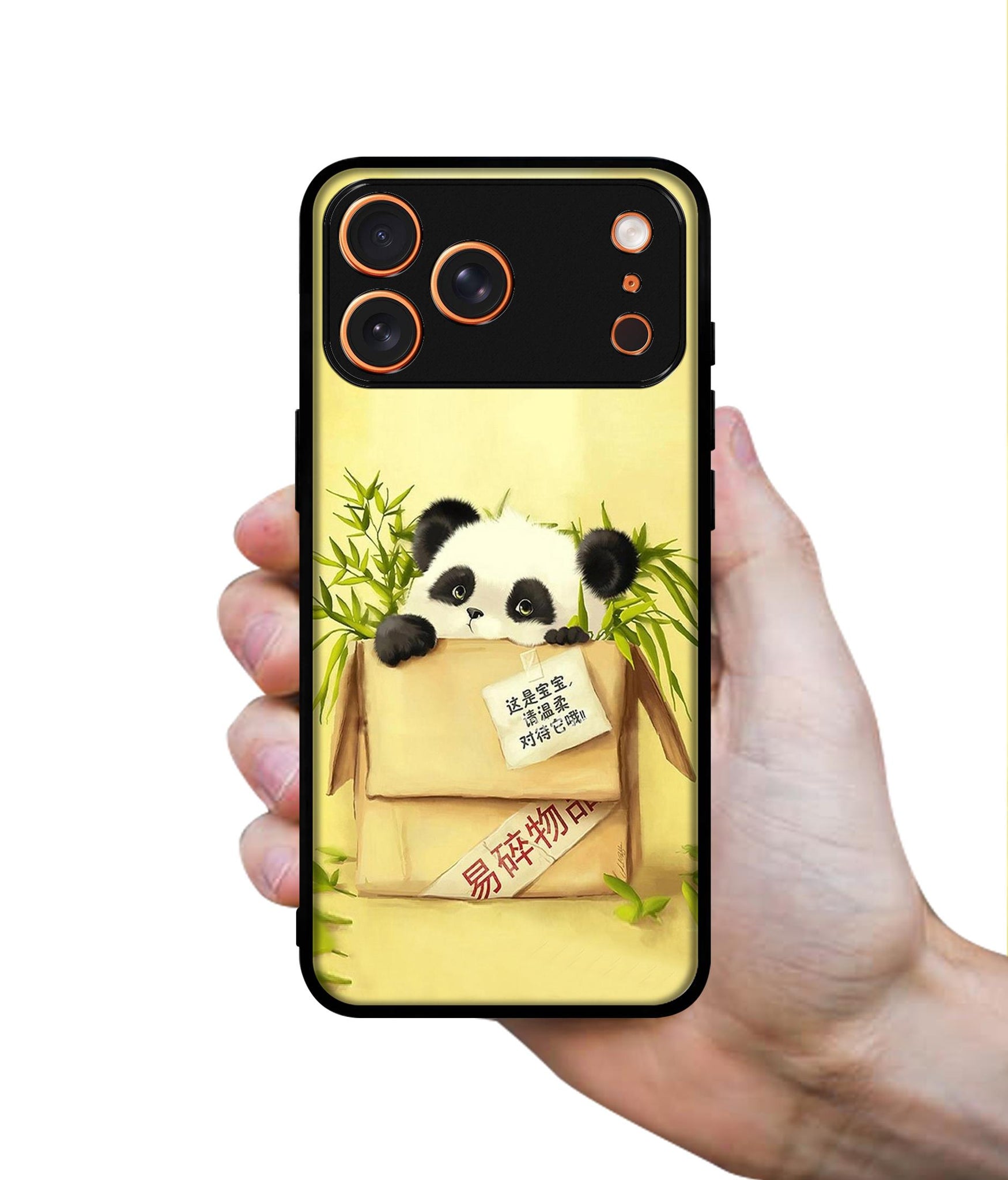 Panda In Box Designer 2D Printed Back Case Cover for Apple iPhone 17 Pro Max