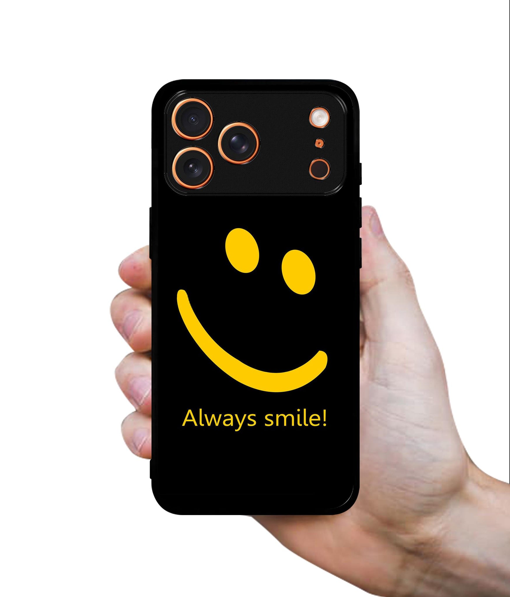 Always Smile Quote Designer 2D Printed Back Case Cover for Apple iPhone 17 Pro Max