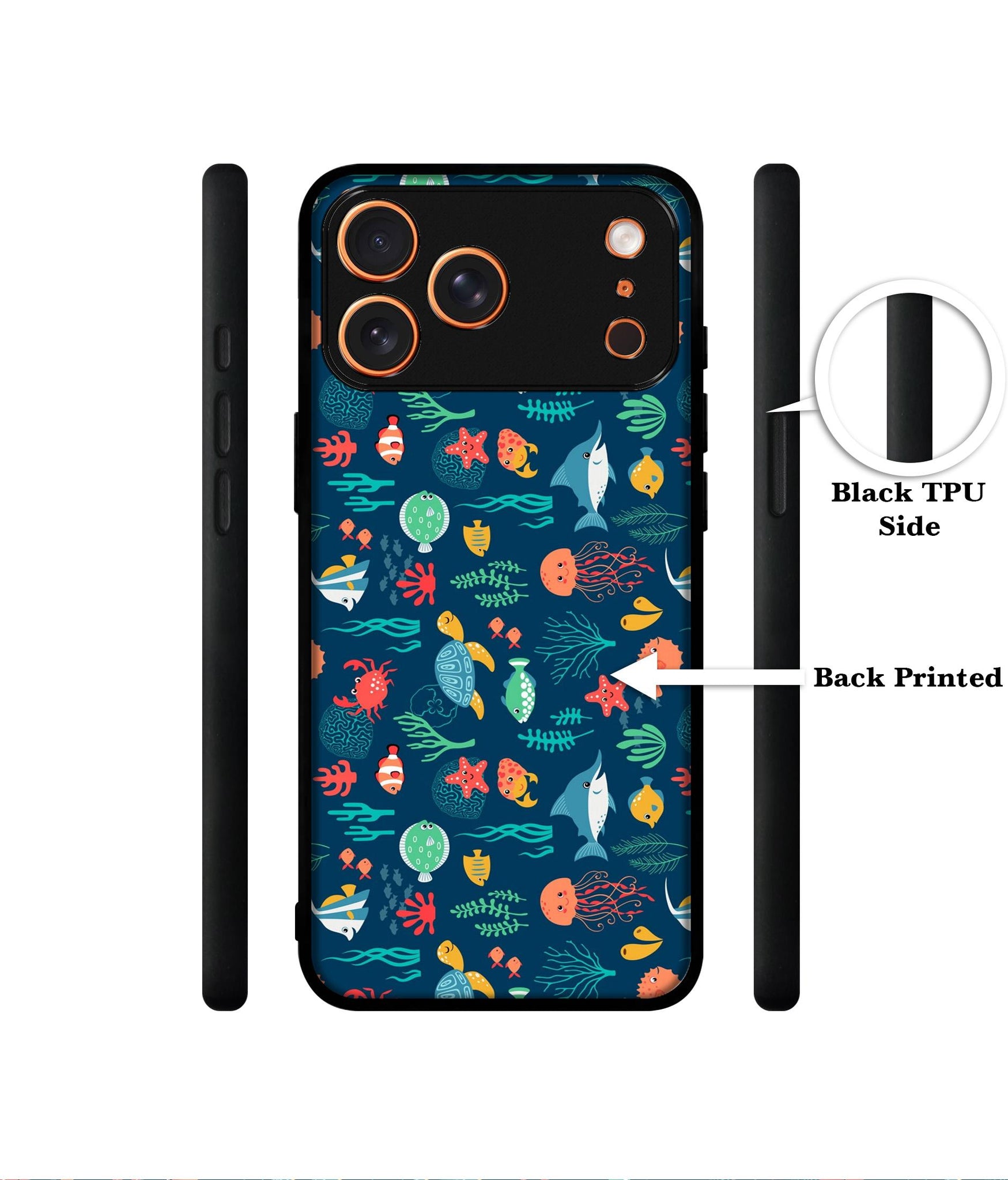 Aquarium Texture Designer 2D Printed Back Case Cover for Apple iPhone 17 Pro Max