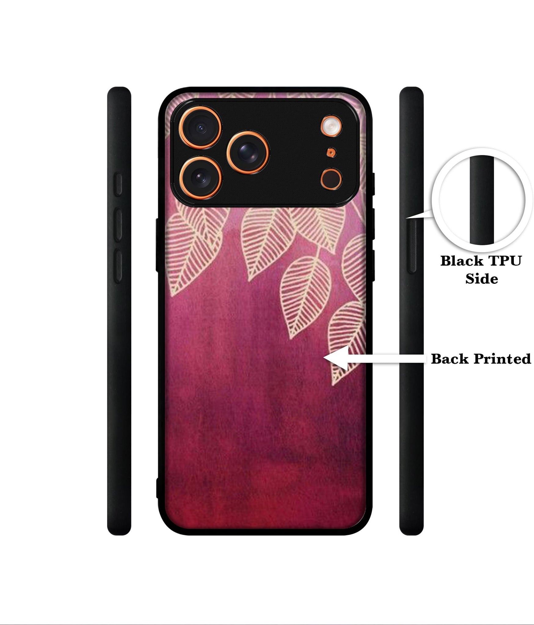 Leaf Pattern Designer 2D Printed Back Case Cover for Apple iPhone 17 Pro Max