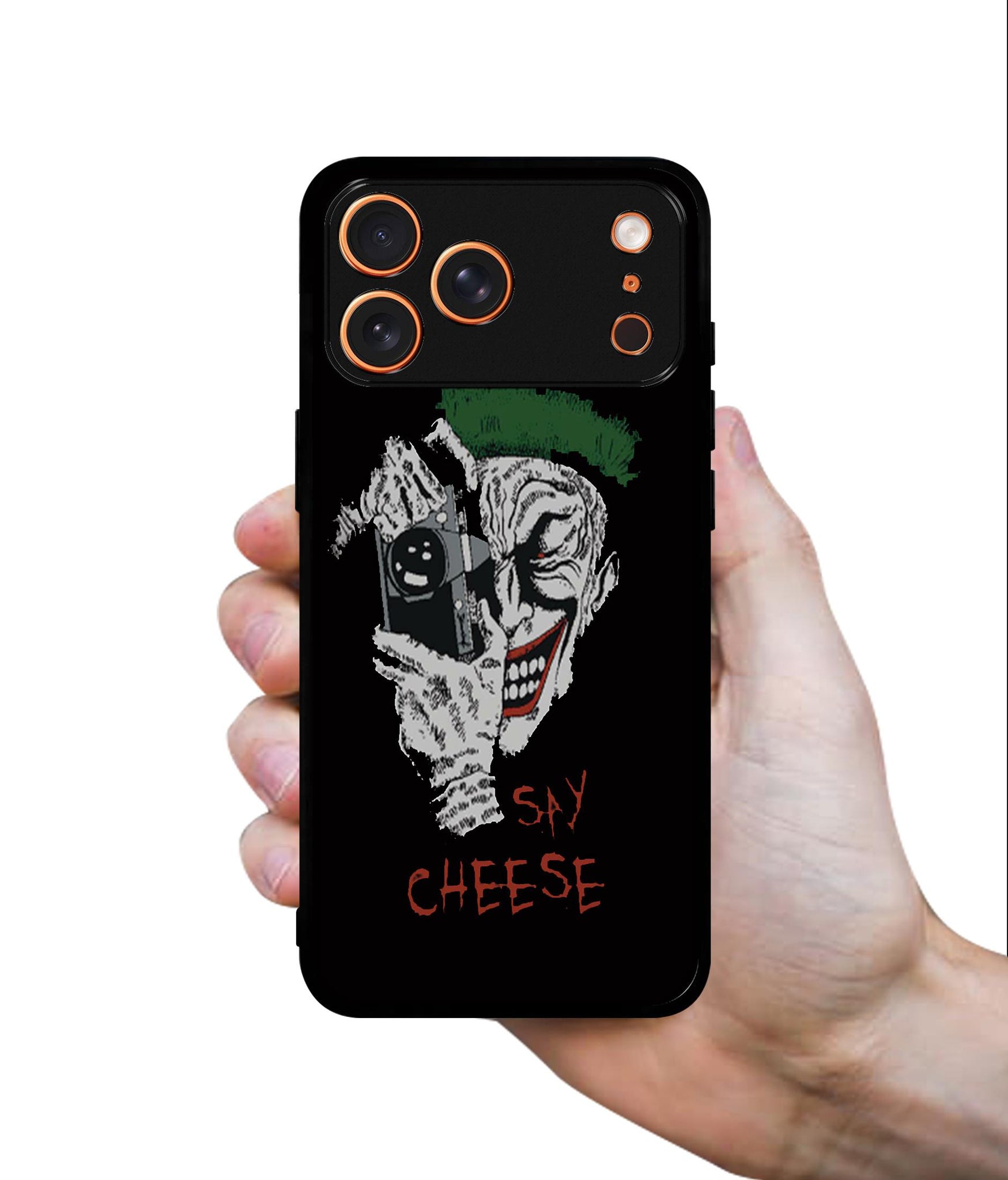 Joker Say Cheese Designer 2D Printed Back Case Cover for Apple iPhone 17 Pro Max