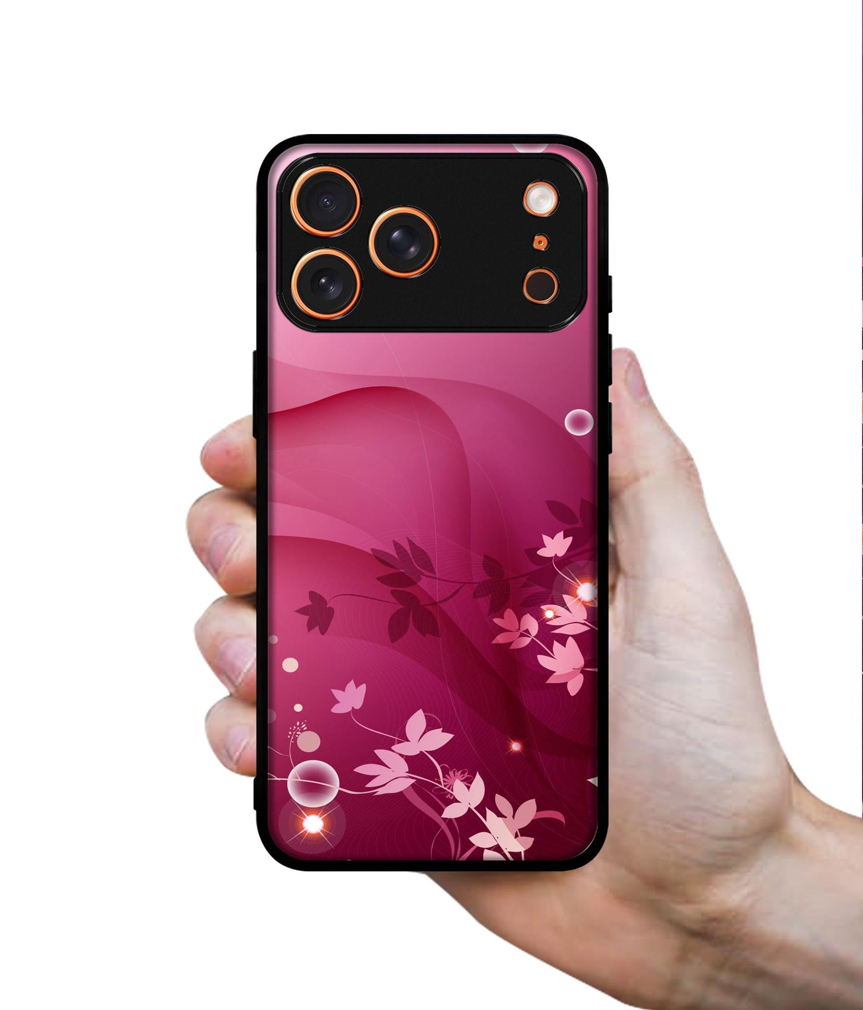 Pink Abstract Designer 2D Printed Back Case Cover for Apple iPhone 17 Pro Max