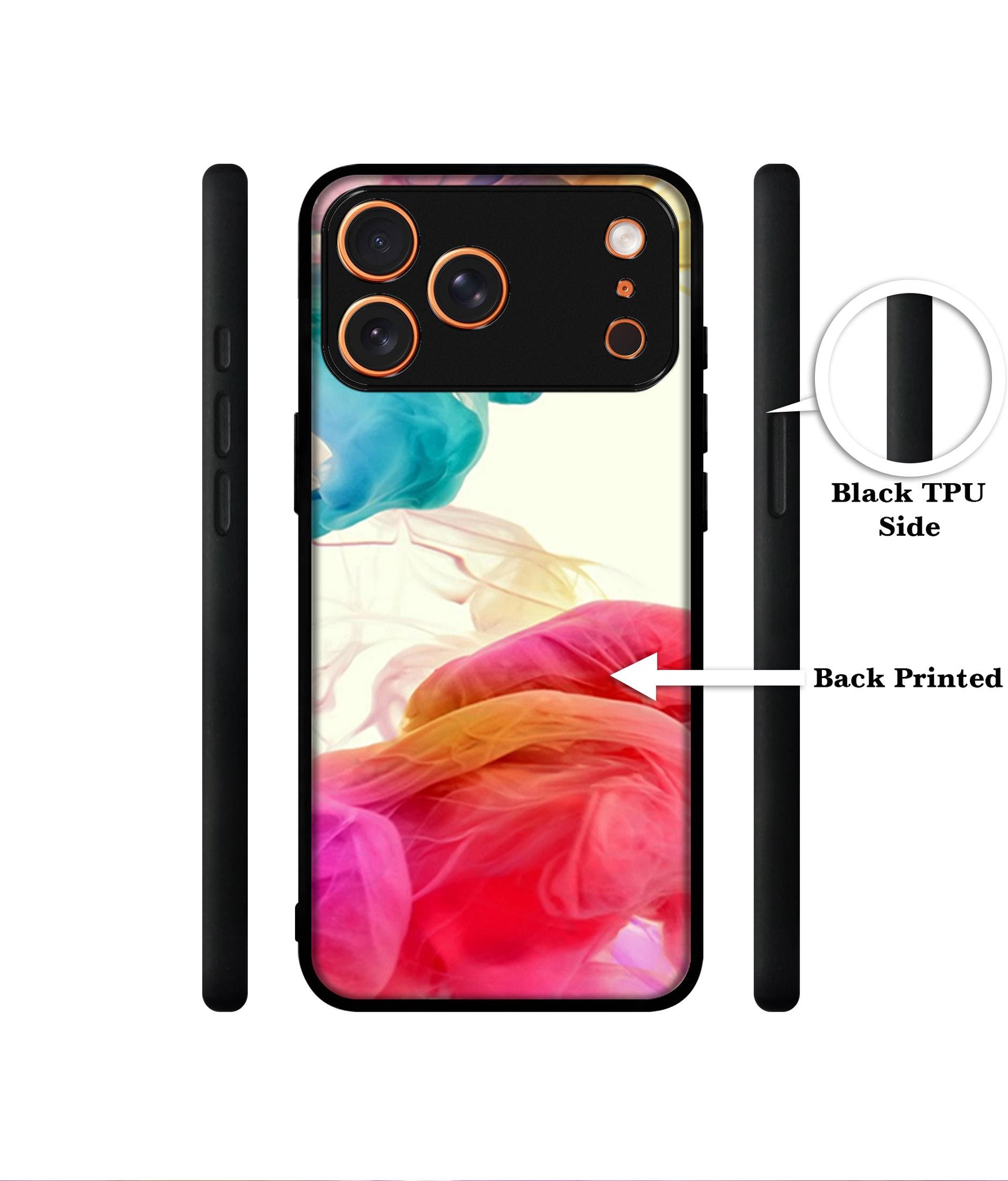 Colored Smoke Designer 2D Printed Back Case Cover for Apple iPhone 17 Pro Max