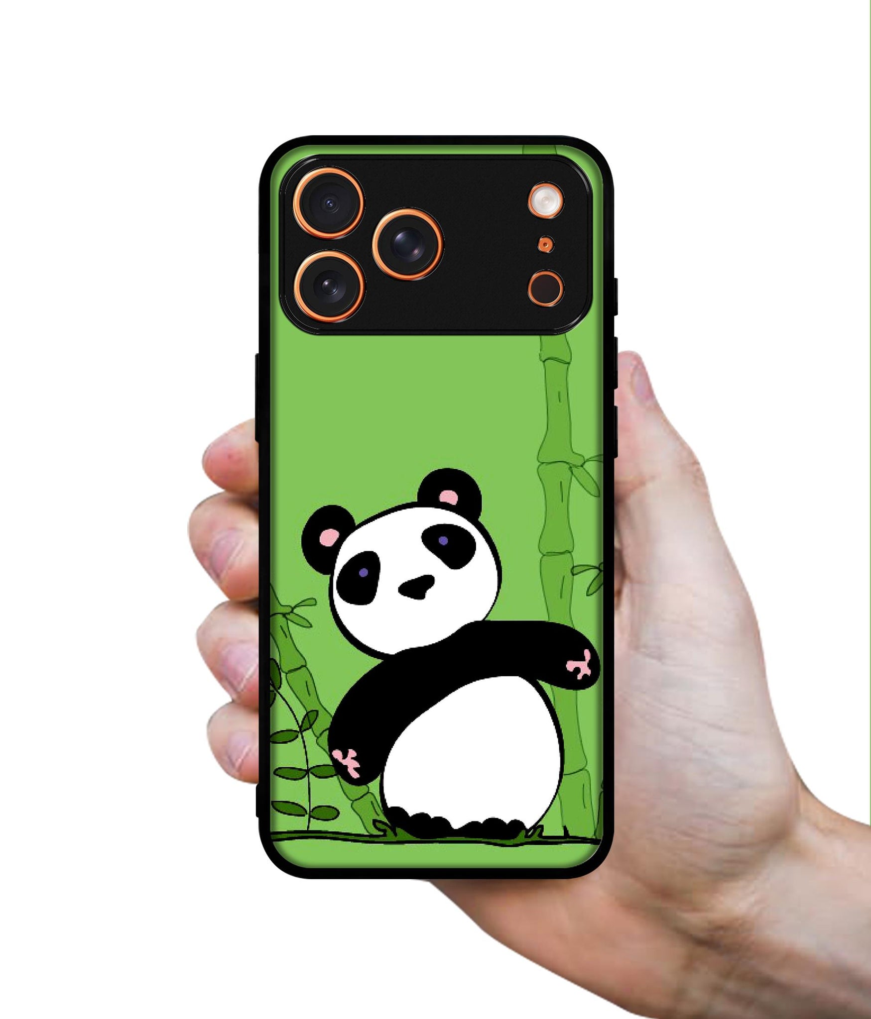 Panda with Bamboo Designer 2D Printed Back Case Cover for Apple iPhone 17 Pro Max