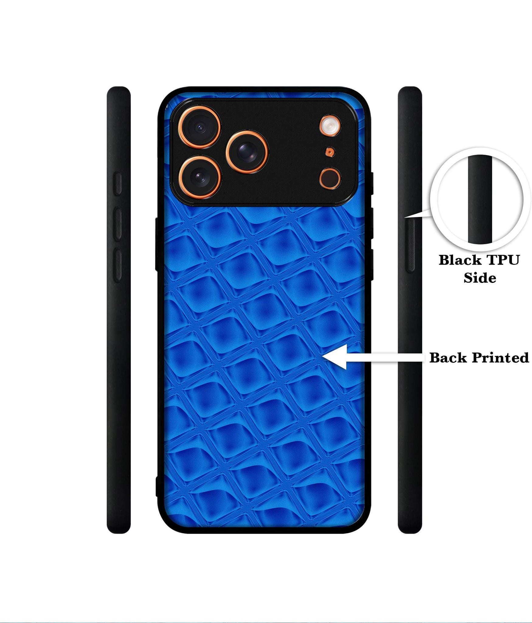 Blue Diamond Designer 2D Printed Back Case Cover for Apple iPhone 17 Pro Max