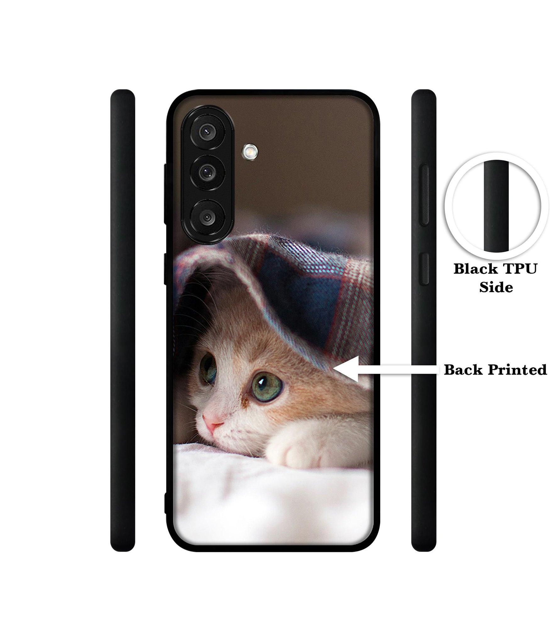 Sleepy Kitten Designer 2D Printed Back Case Cover for Samsung Galaxy M36 5G / F36 5G